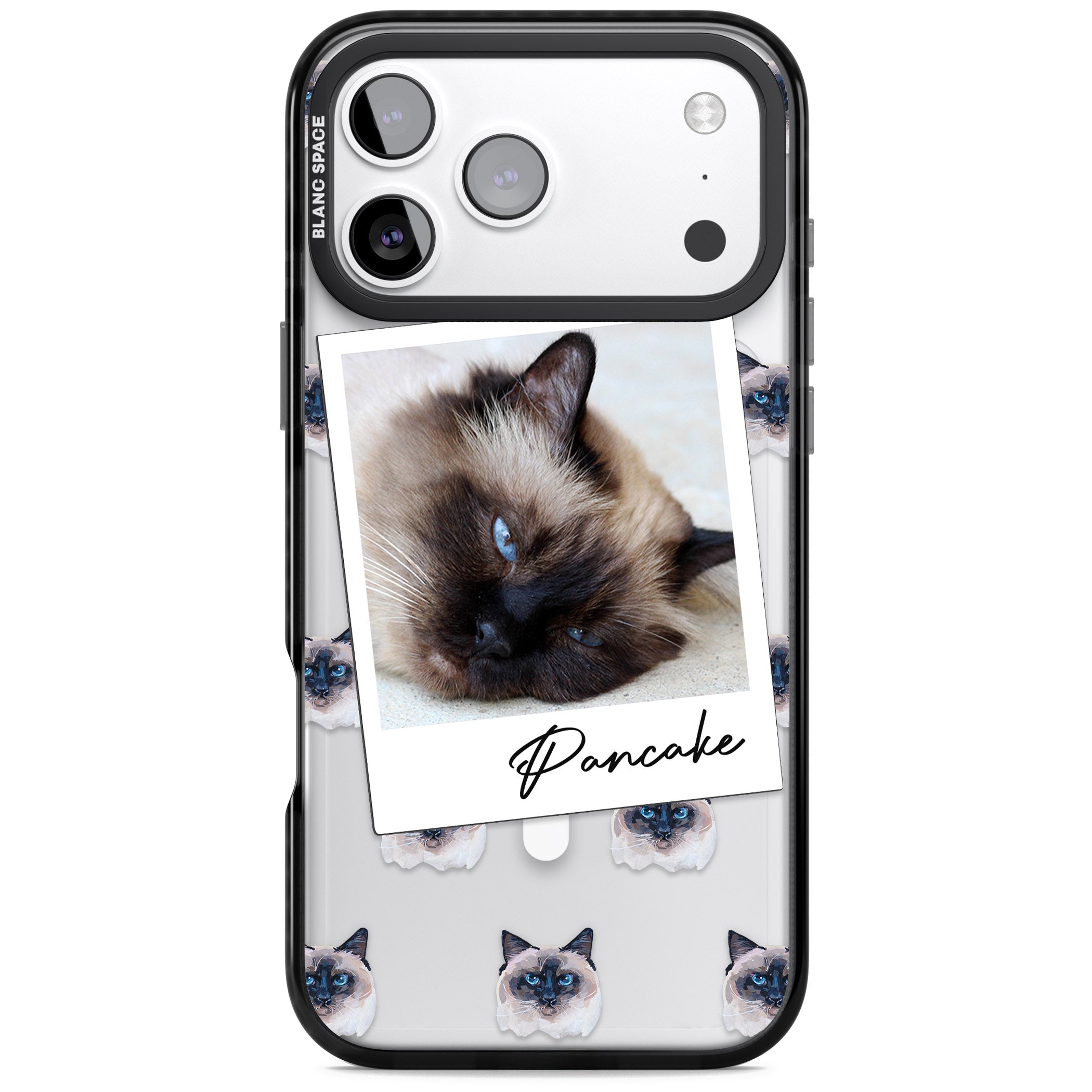 Personalised Burmese Cat Photo iPhone 17 Pro Max Impact Pro Black Phone Case