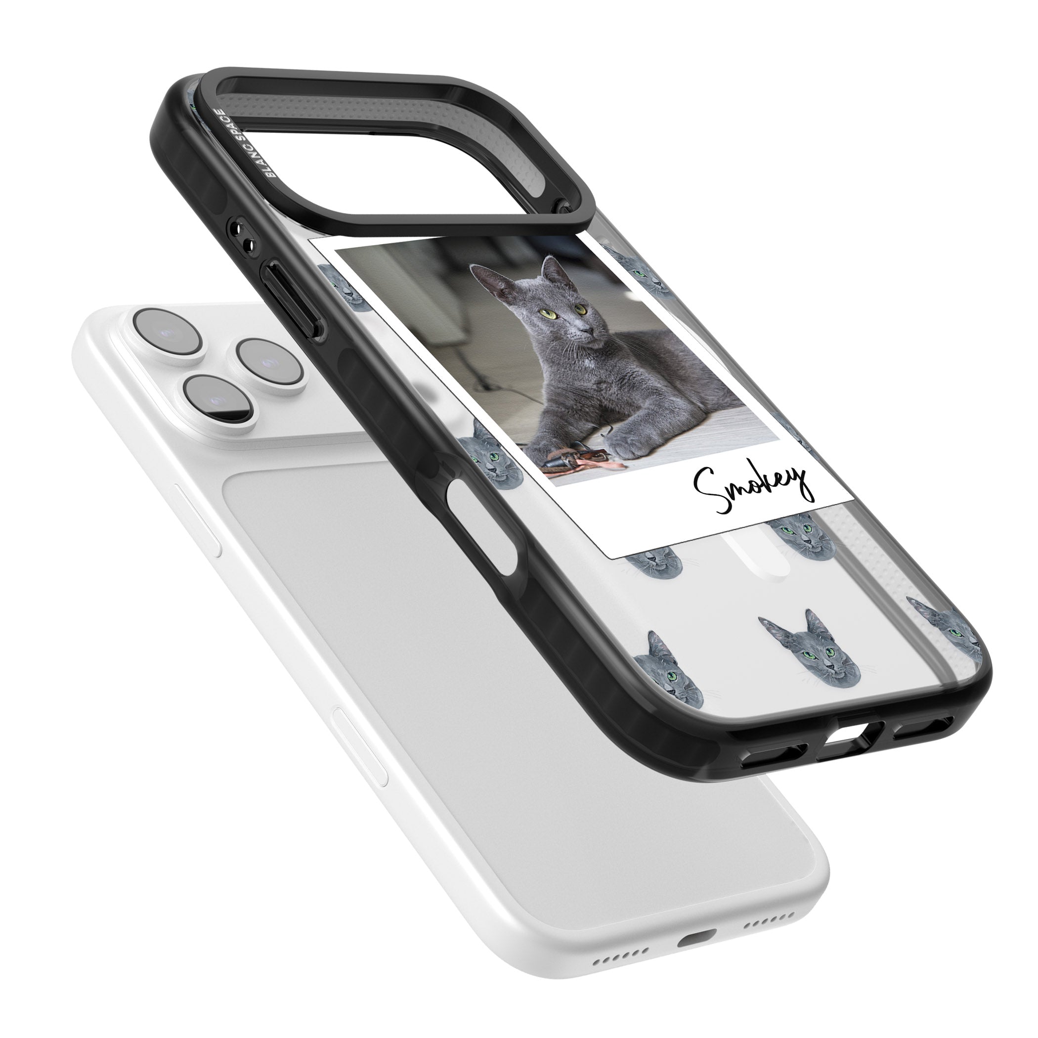 Personalised Korat Cat Photo iPhone 17 Pro Max Impact Pro Black Phone Case Colours