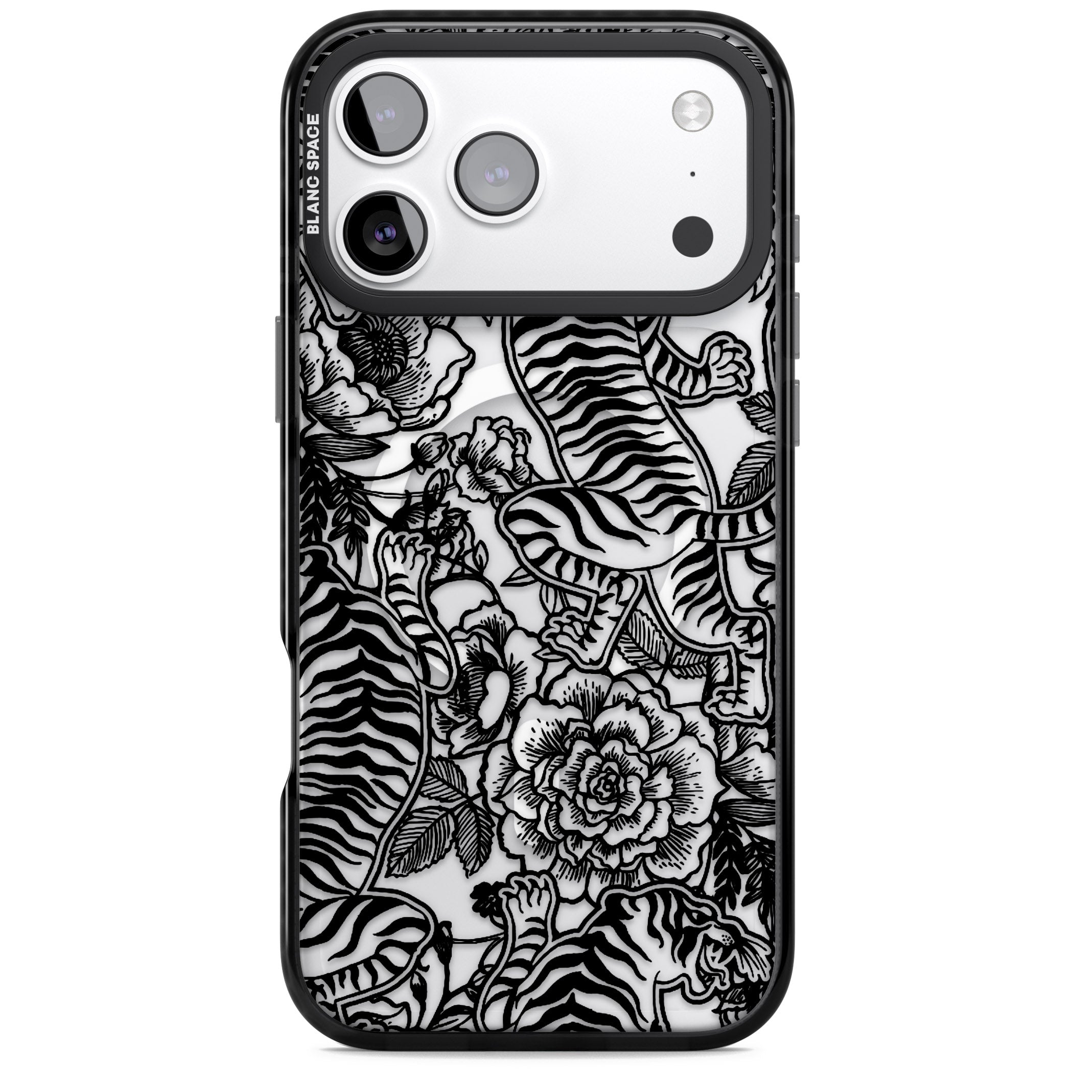 Personalised Chinese Tiger Pattern iPhone 17 Pro Max Impact Pro Black Phone Case