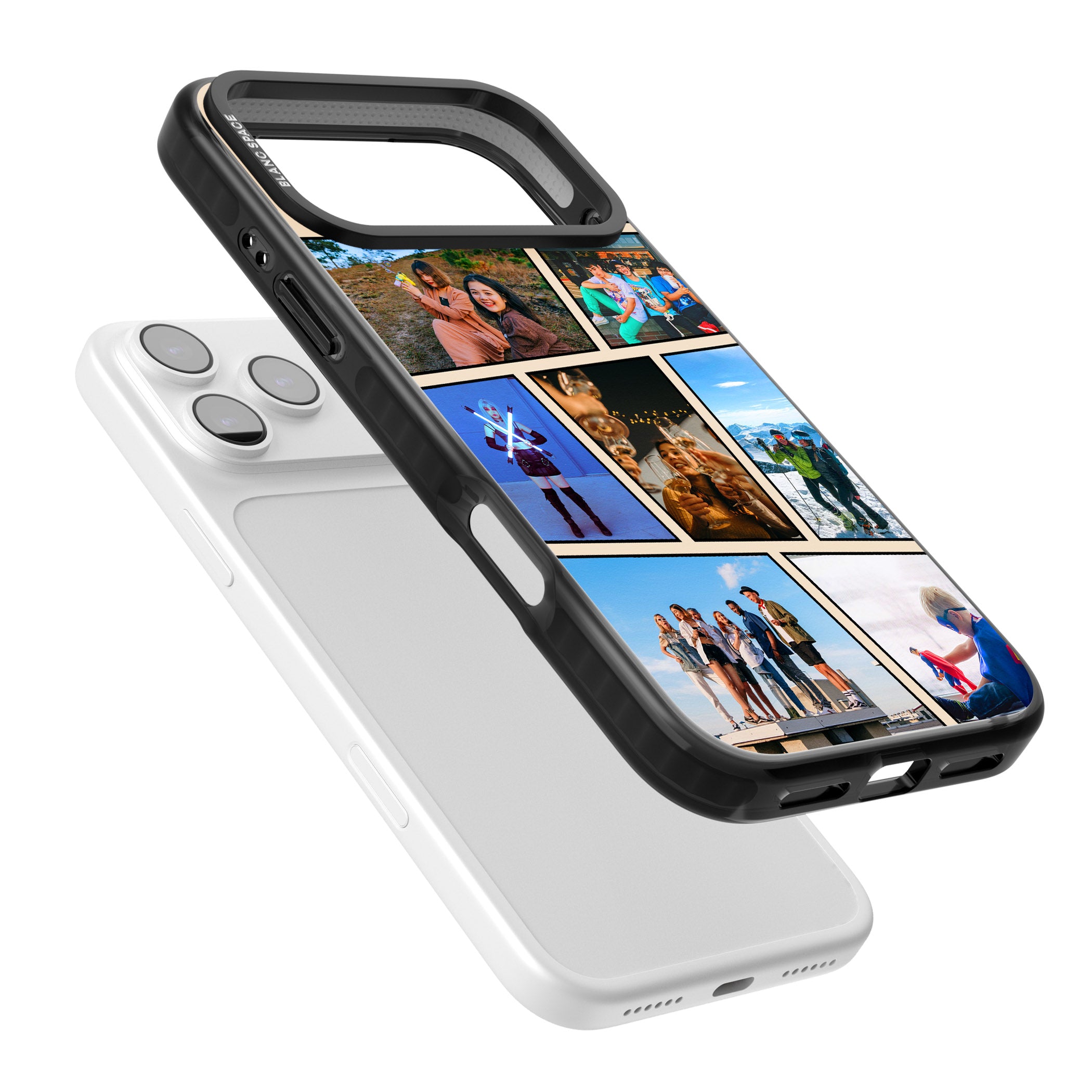 Personalised Comic Strip Photo iPhone 17 Pro Max Impact Pro Black Phone Case Colours