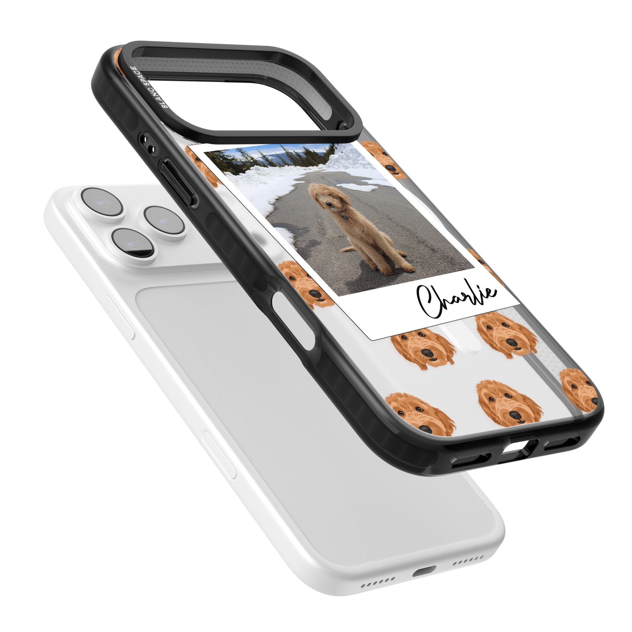 Personalised Golden Doodle Dog Photo iPhone 17 Pro Max Impact Pro Black Phone Case Colours