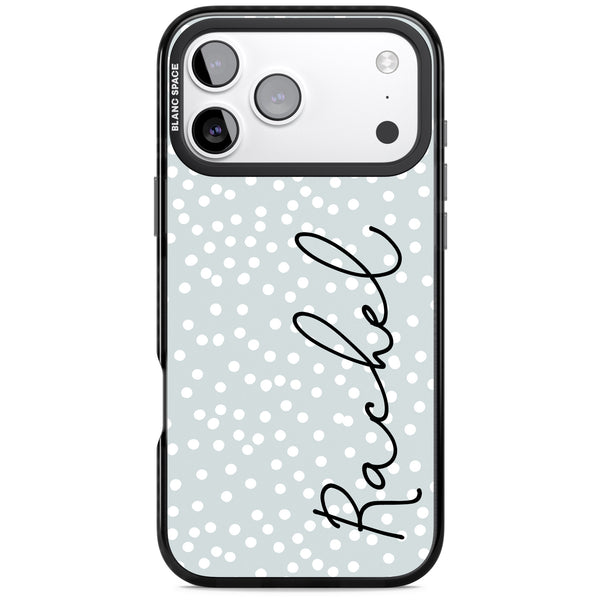 Personalised Vertical Cursive & Dots