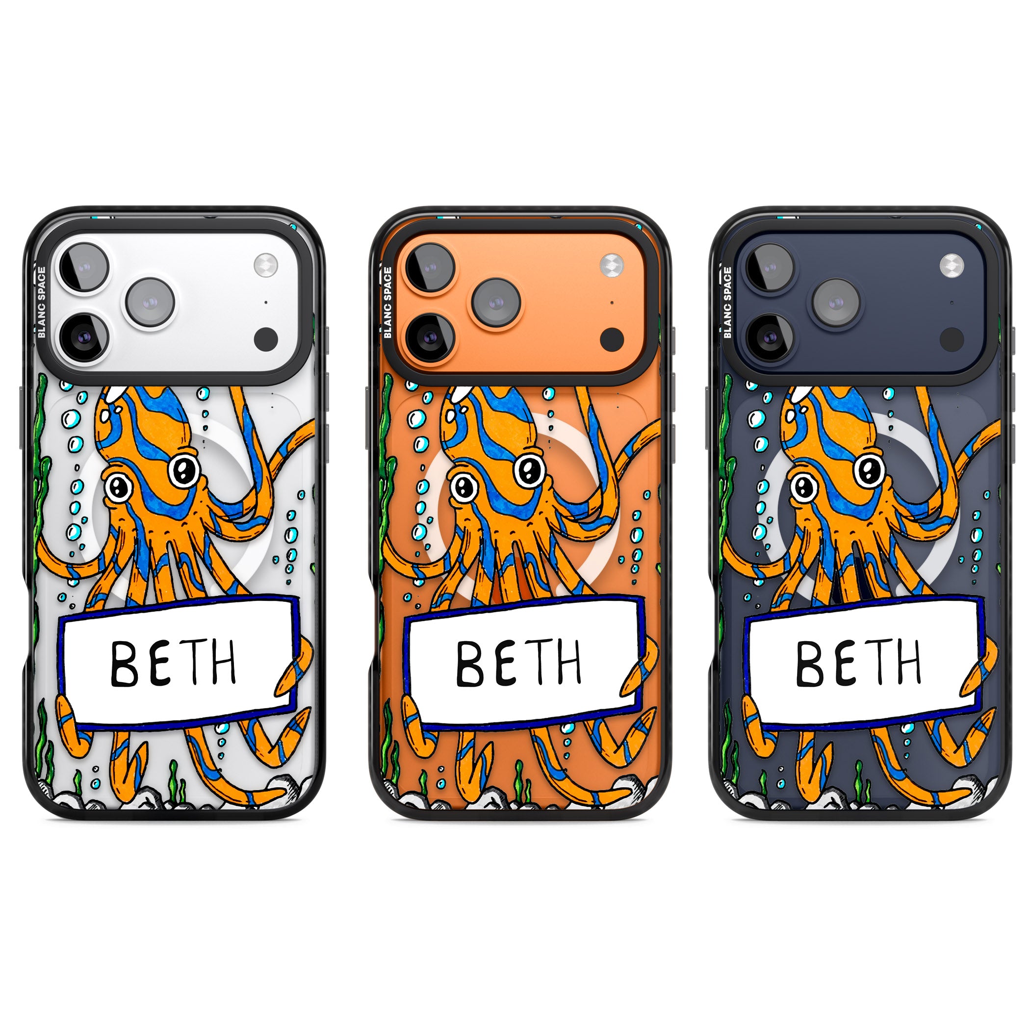 Personalised Octo iPhone 17 Pro Impact Pro Black Phone Case APT Impact Protection