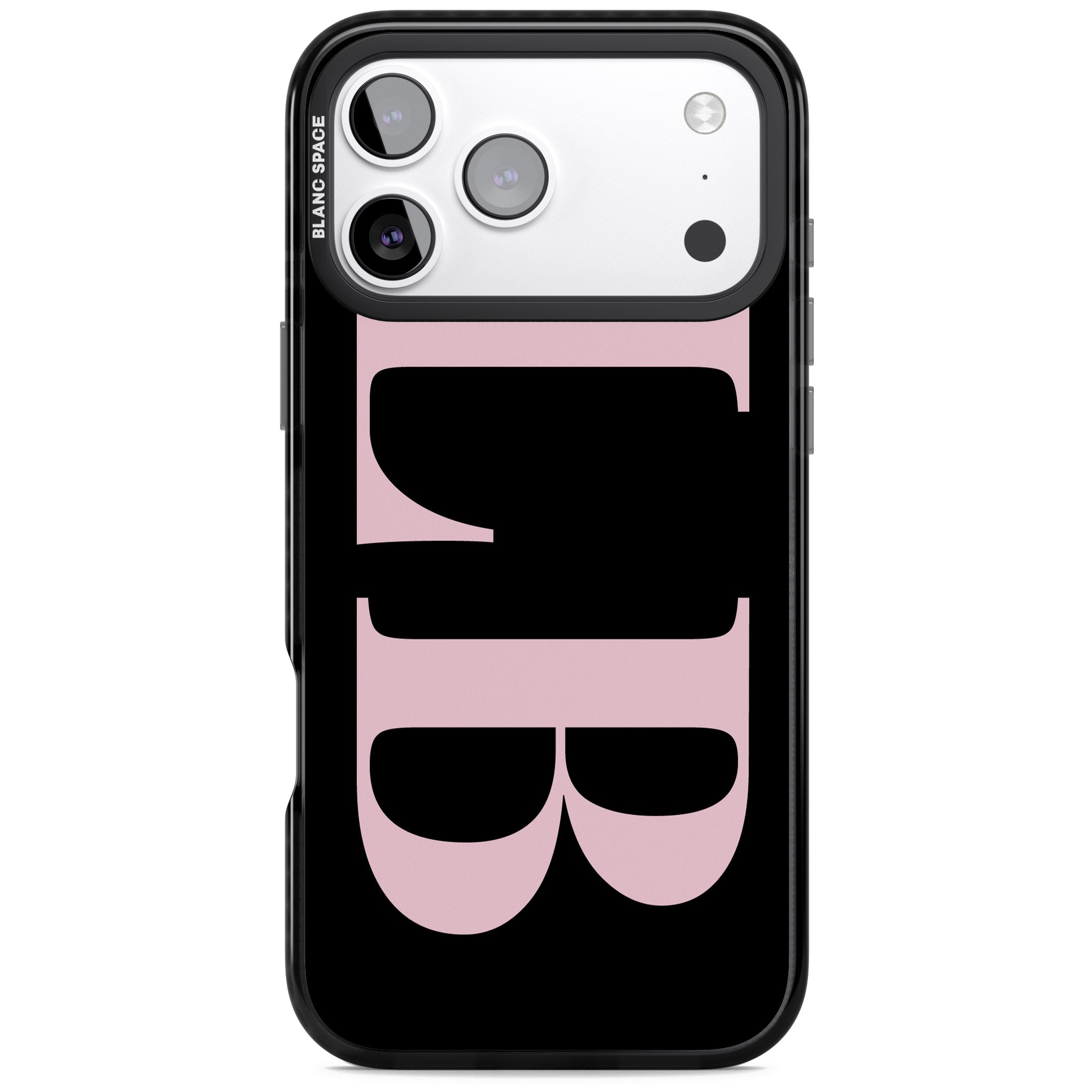 Personalised Pink & Black Green Letters iPhone 17 Pro Max Impact Pro Black Phone Case