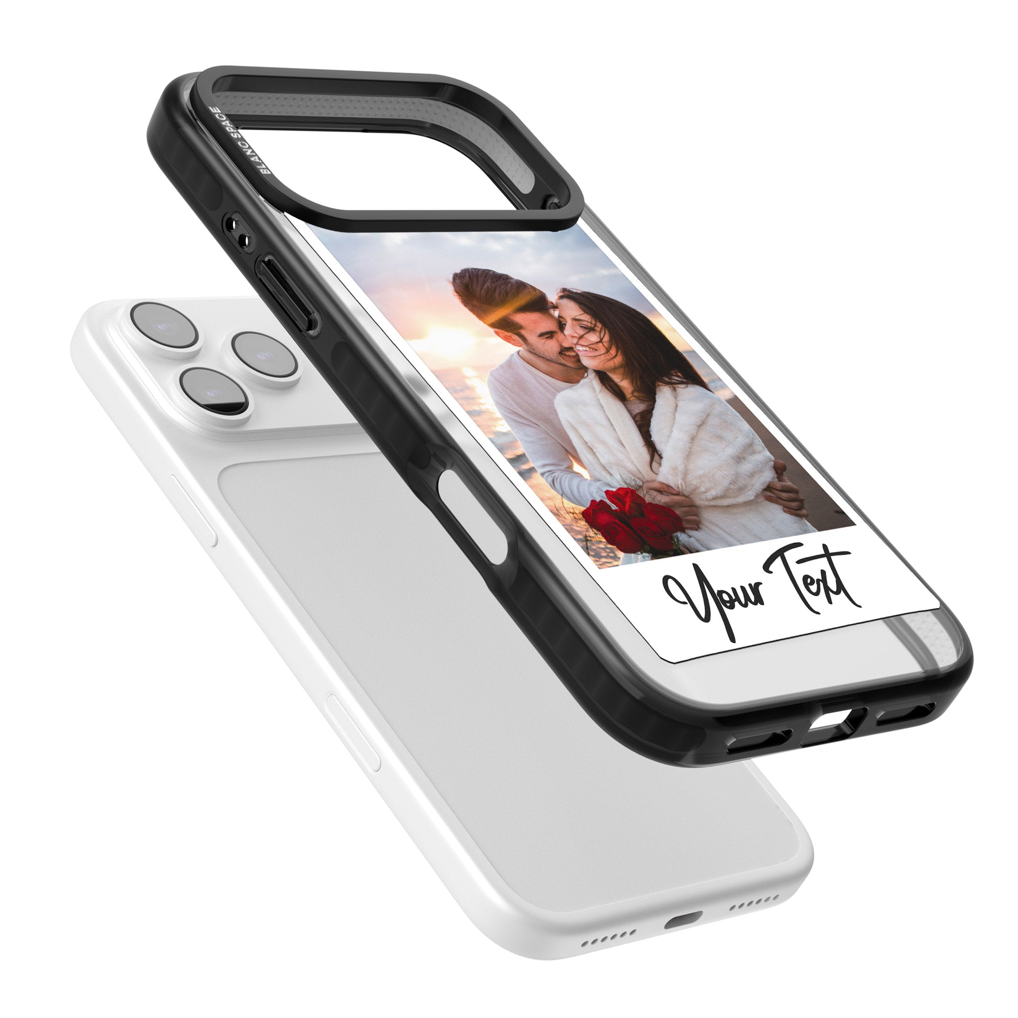 Personalised Instant Camera Photo iPhone 17 Pro Max Impact Pro Black Phone Case Colours