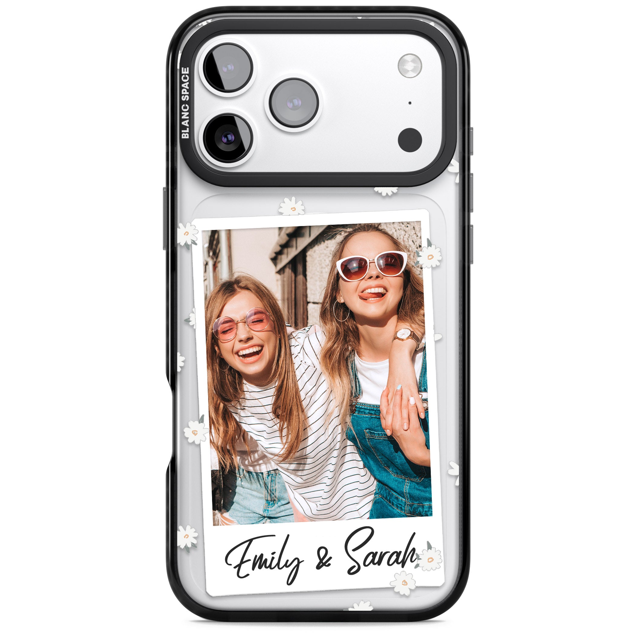 Personalised Daisy Instant Photo iPhone 17 Pro Max Impact Pro Black Phone Case