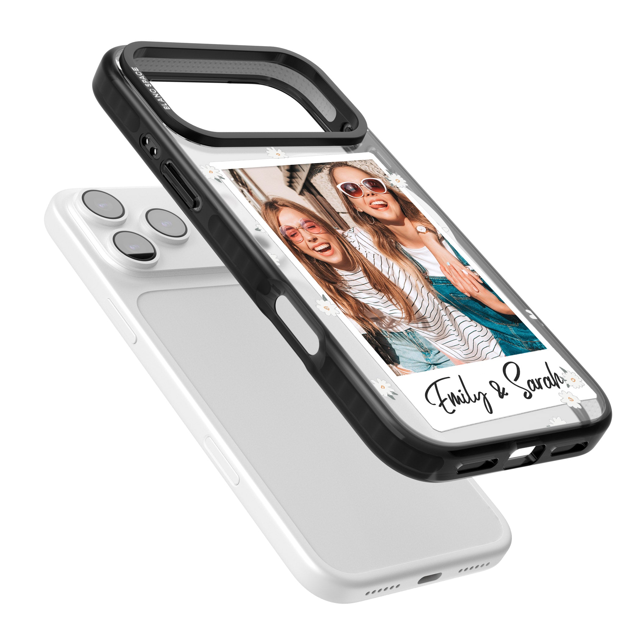 Personalised Daisy Instant Photo iPhone 17 Pro Max Impact Pro Black Phone Case Colours