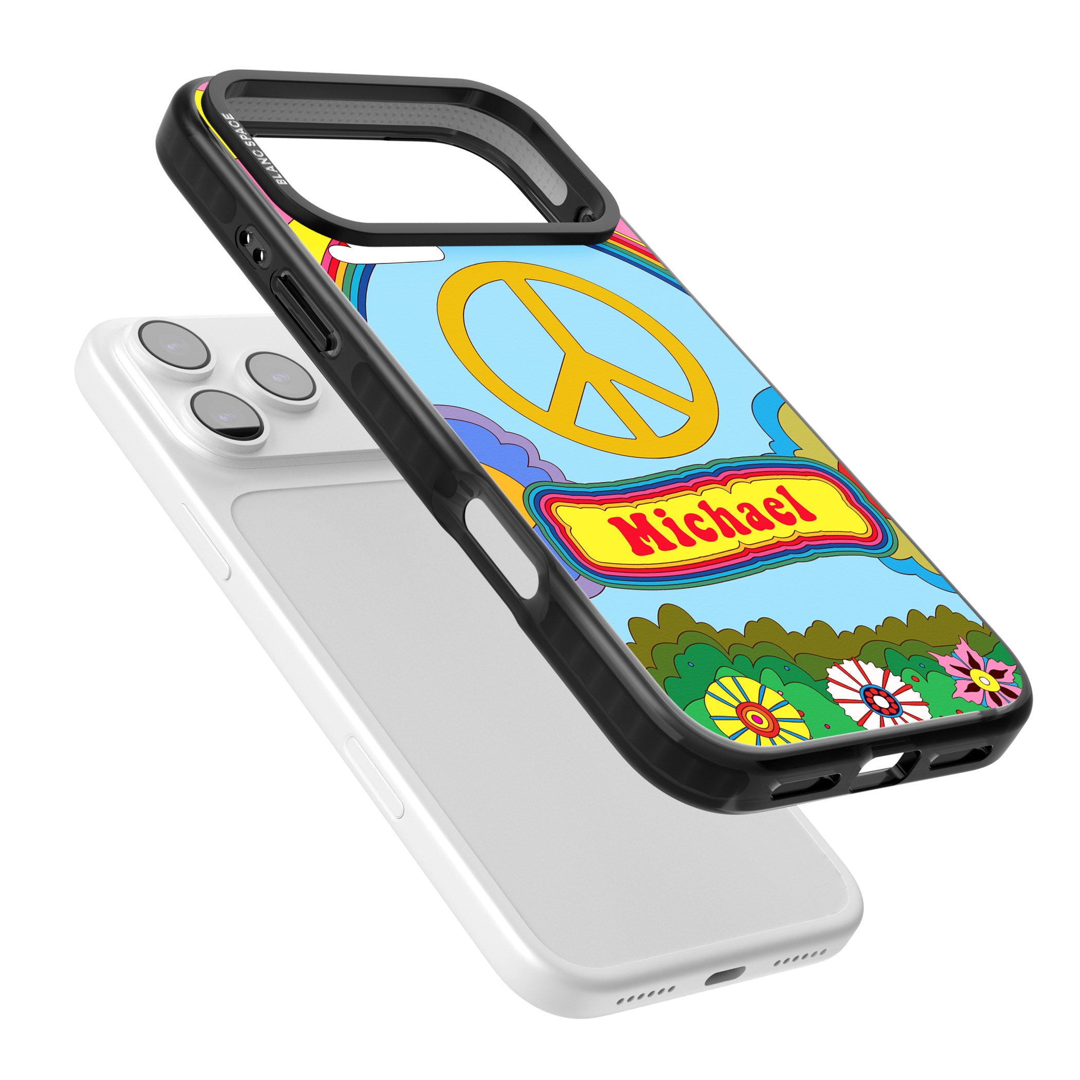 Personalised Happy Days iPhone 17 Pro Max Impact Pro Black Phone Case Colours