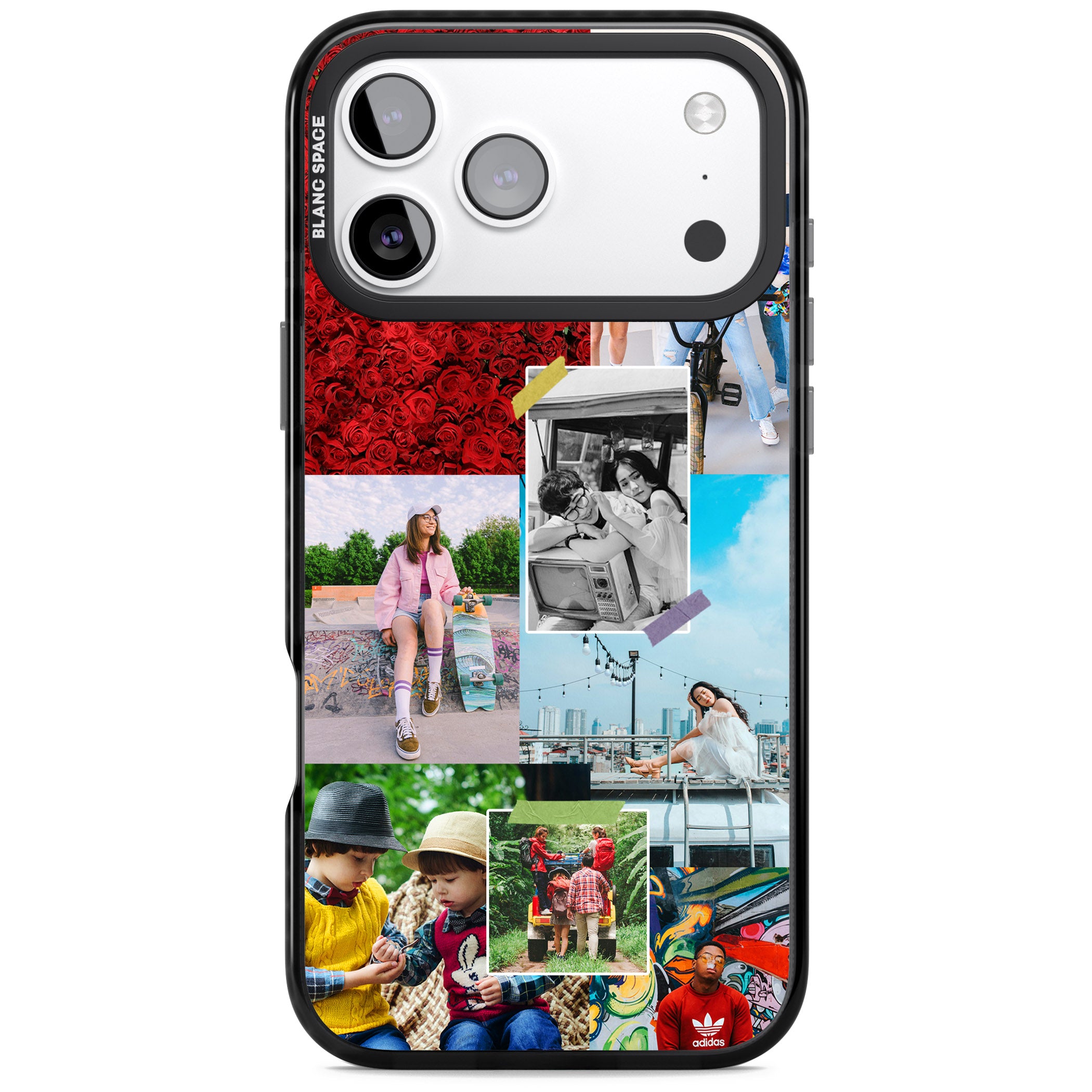 Personalised Photo Collage iPhone 17 Pro Max Impact Pro Black Phone Case