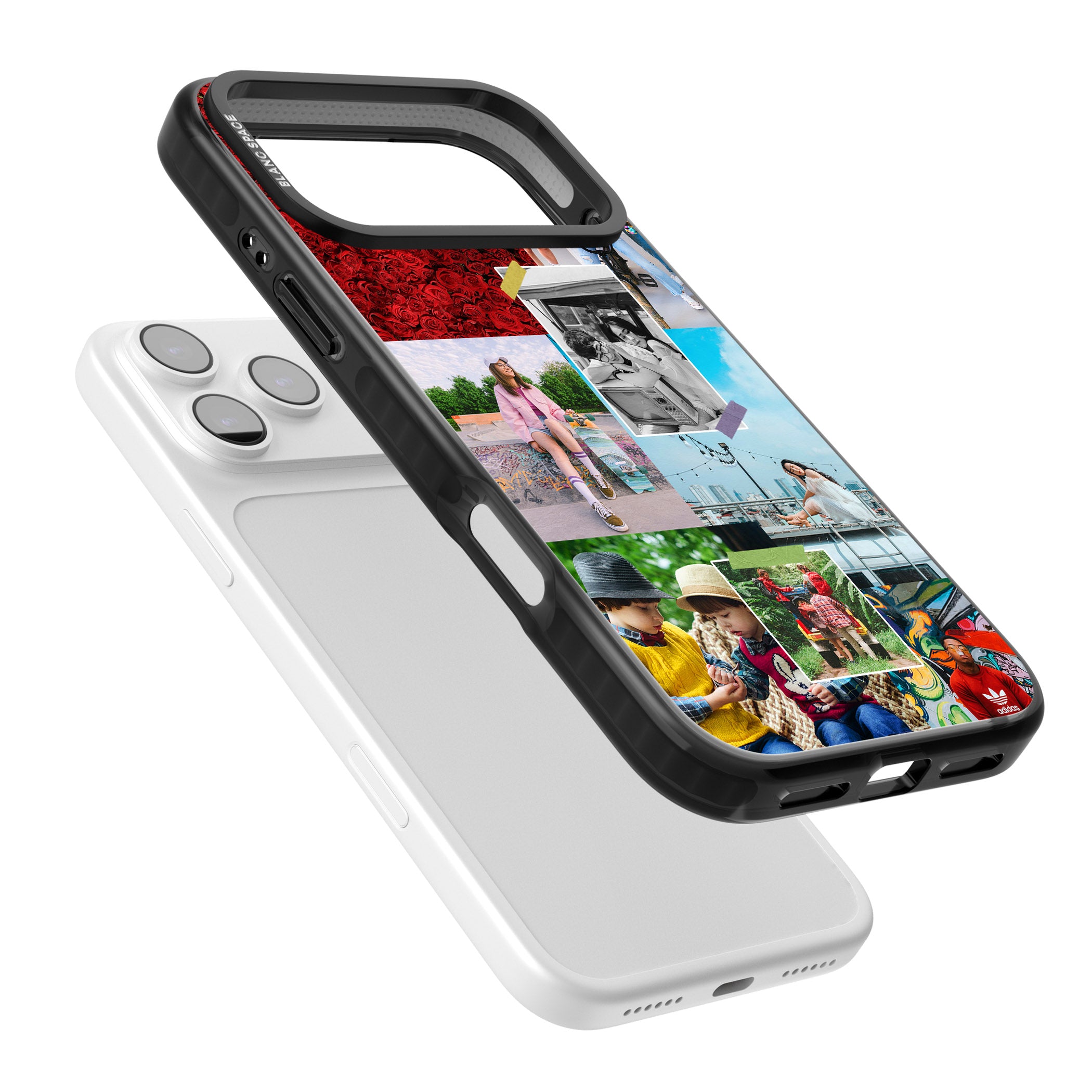 Personalised Photo Collage iPhone 17 Pro Max Impact Pro Black Phone Case Colours