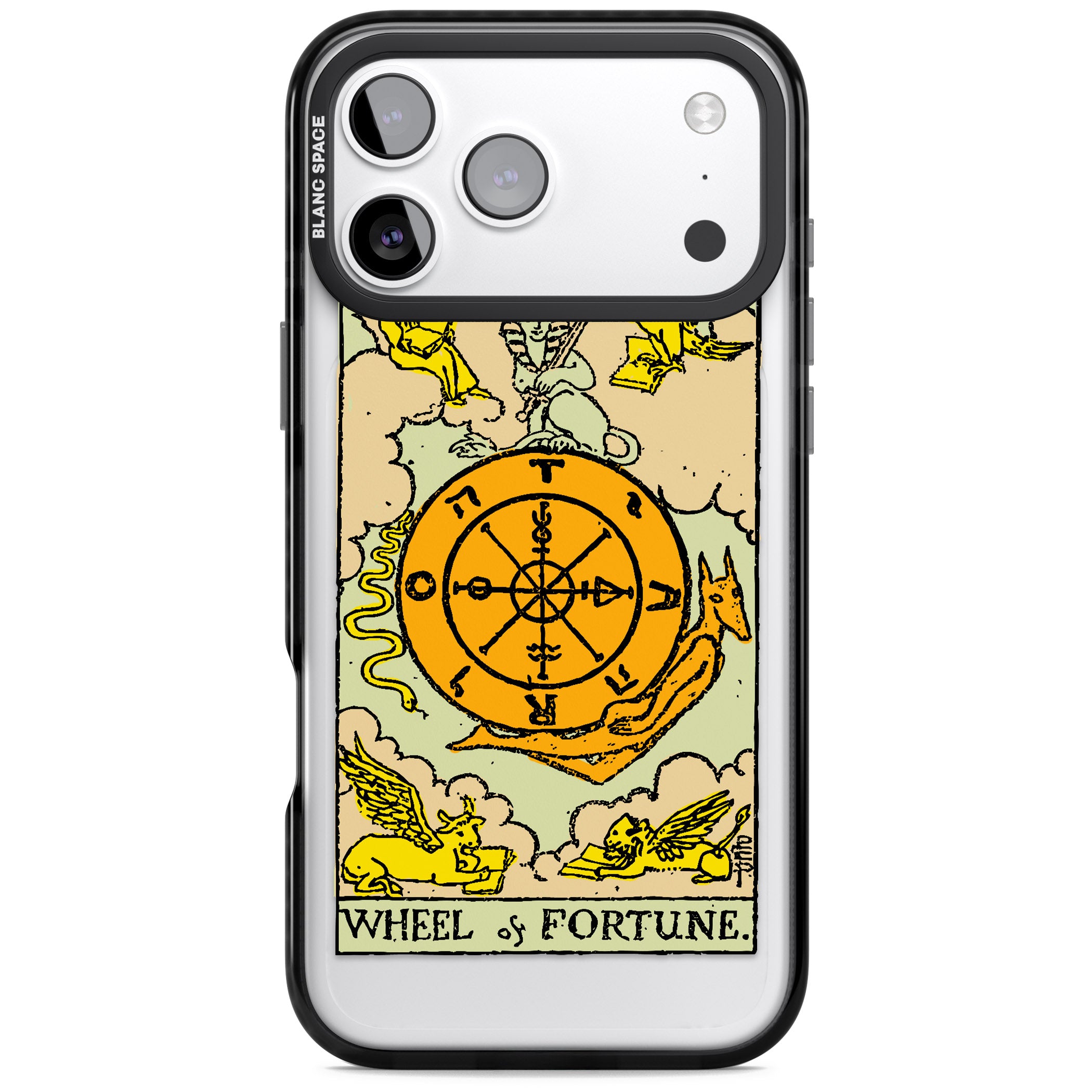 Personalised Wheel Of Fortune Tarot Card (Color) iPhone 17 Pro Max Impact Pro Black Phone Case