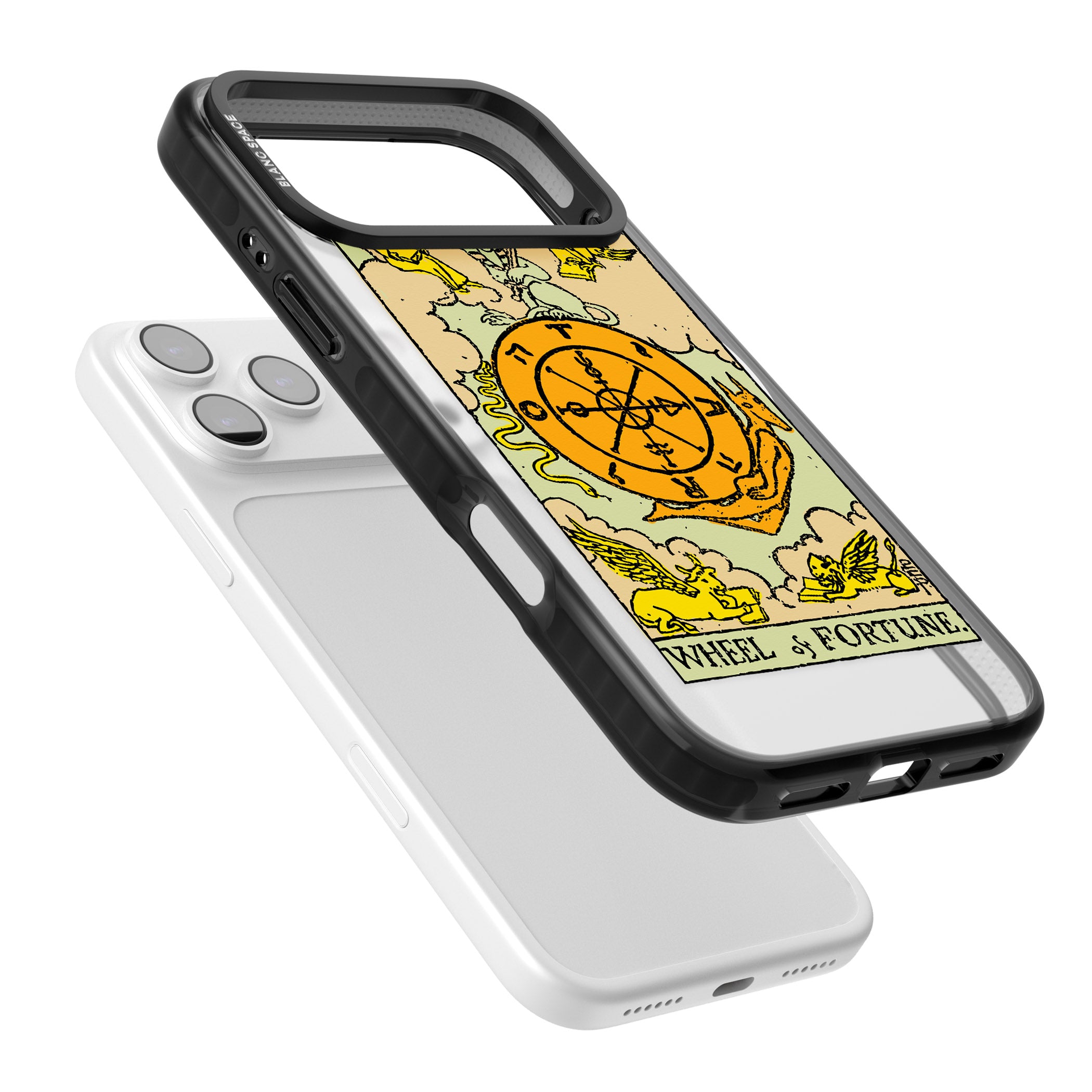 Personalised Wheel Of Fortune Tarot Card (Color) iPhone 17 Pro Max Impact Pro Black Phone Case Colours