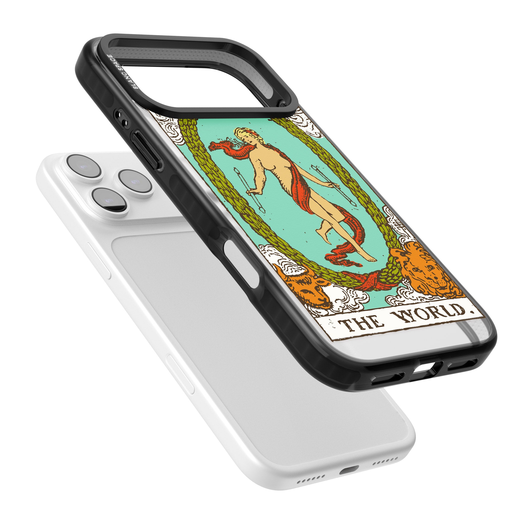 Personalised The World Tarot Card (Color) iPhone 17 Pro Max Impact Pro Black Phone Case Colours