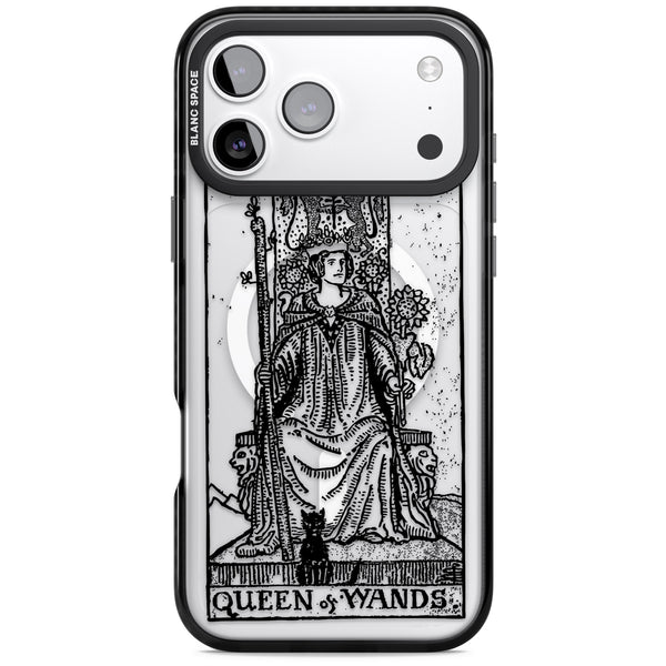 Personalised Queen Of Wands Tarot Card (Clear)
