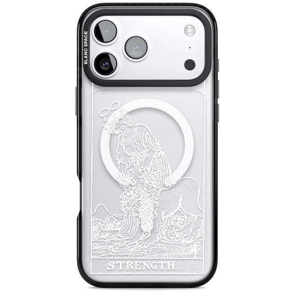 Personalised Strength Tarot Card (White)