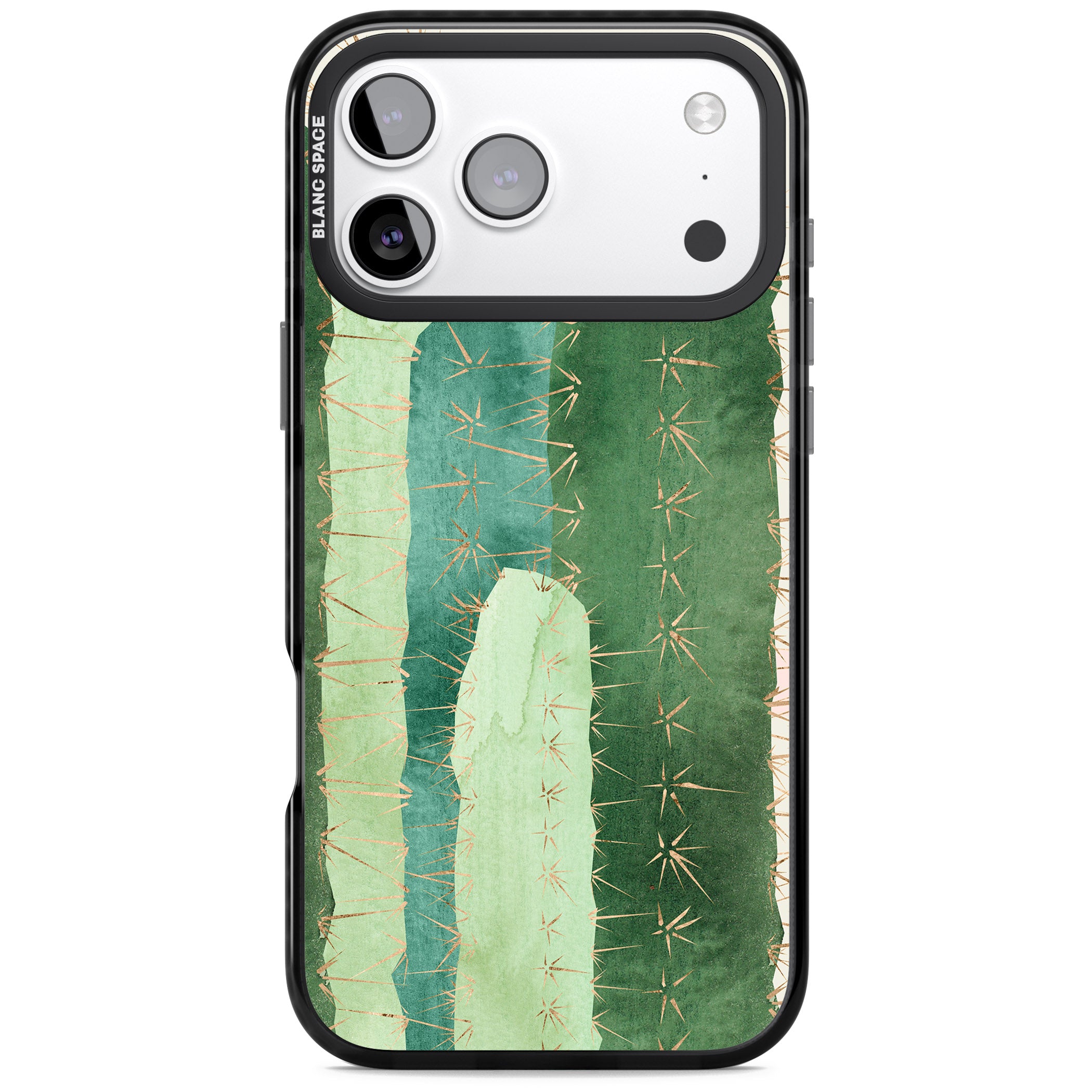 Large Cacti iPhone 17 Pro Max Impact Pro Black Phone Case