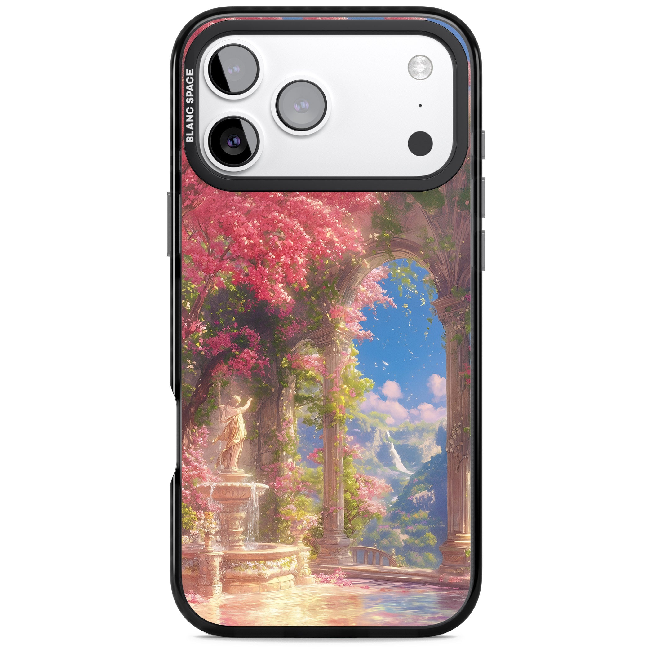 Castle Blossom iPhone 17 Pro Max Impact Pro Black Phone Case
