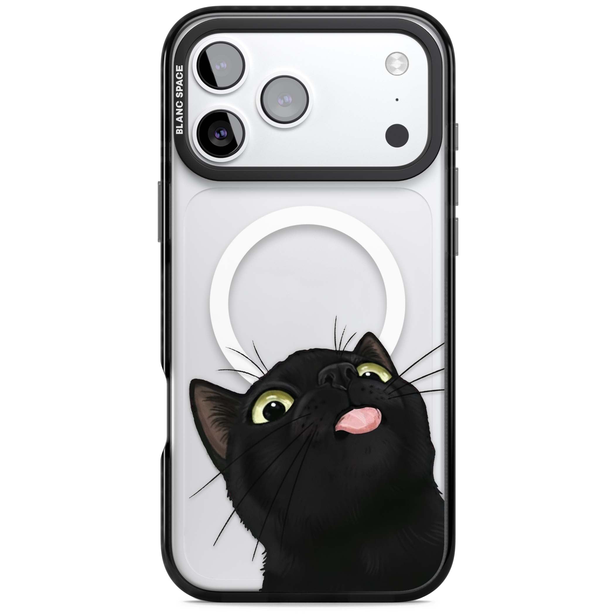 Black Cat Energy for her iPhone case | Black Impact Magsafe case for iPhone 17 Pro, iPhone 17 Pro Max