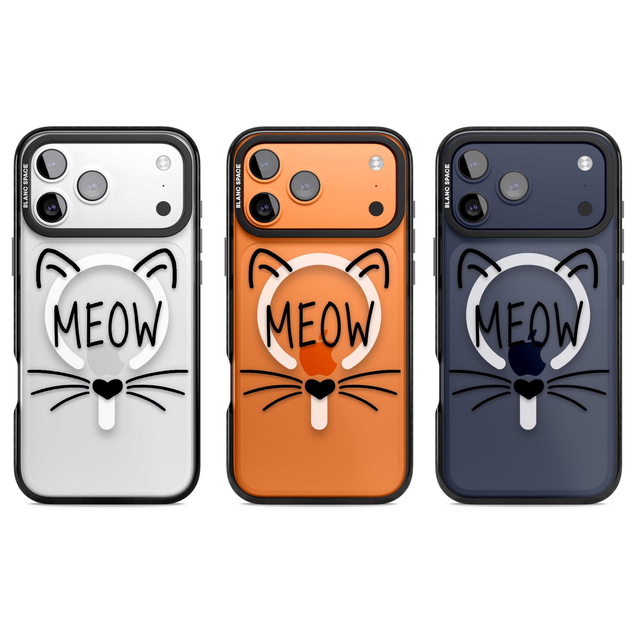 Cat Whiskers iPhone 17 Pro Impact Pro Black Phone Case APT Impact Protection
