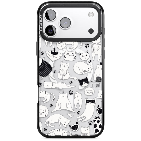 Cartoon Cats (Black & White)