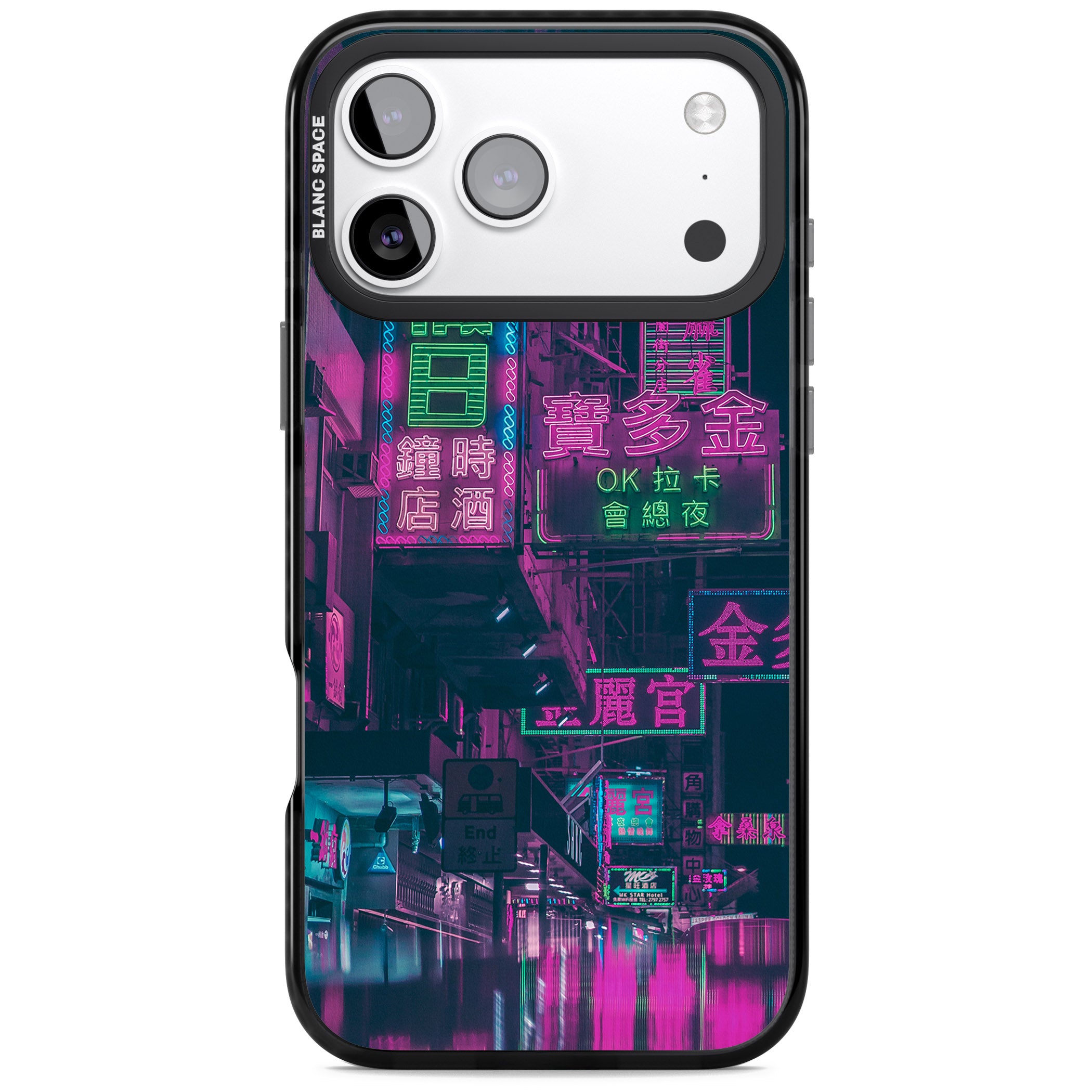Neon Night Strip iPhone 17 Pro Max Impact Pro Black Phone Case