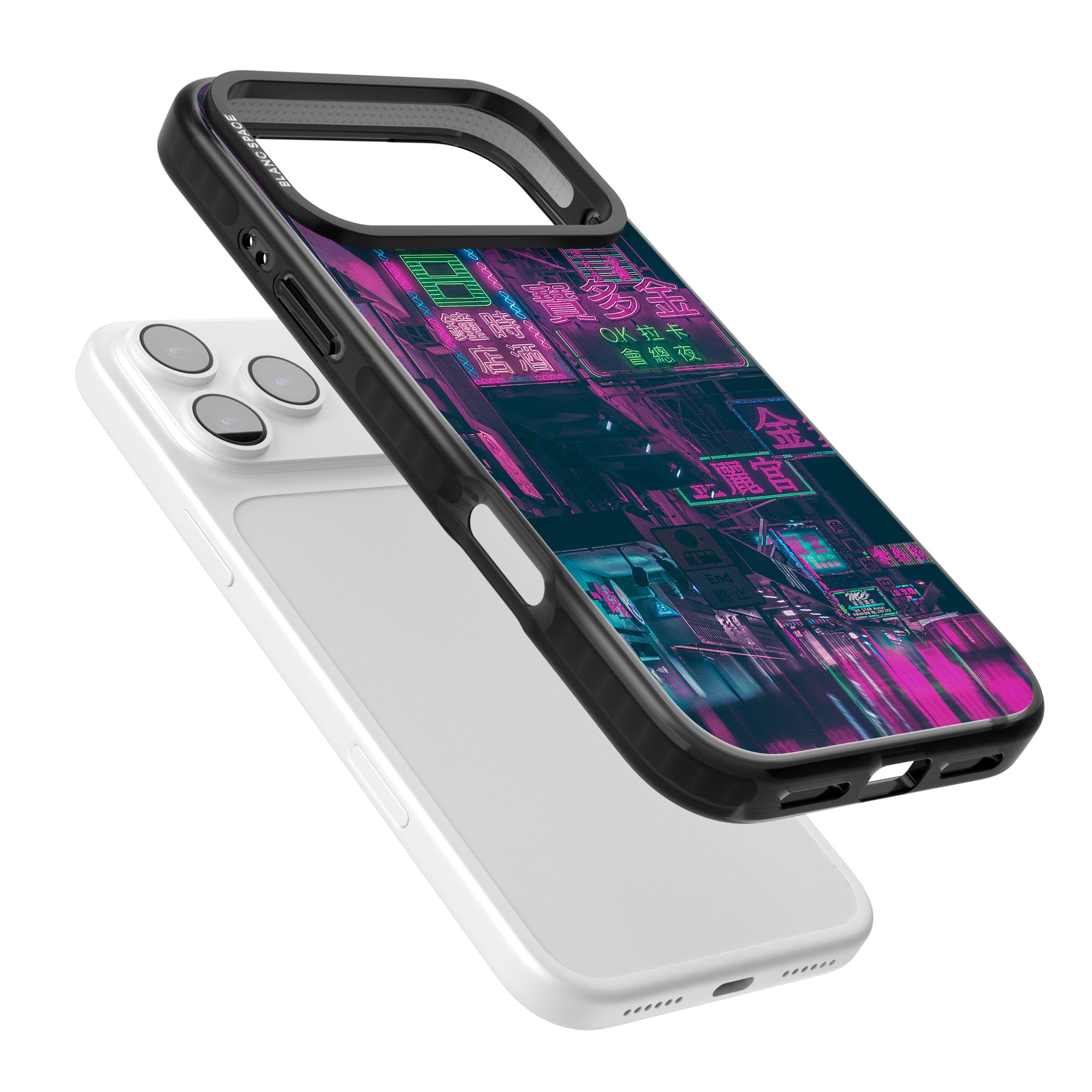 Neon Night Strip iPhone 17 Pro Max Impact Pro Black Phone Case Colours