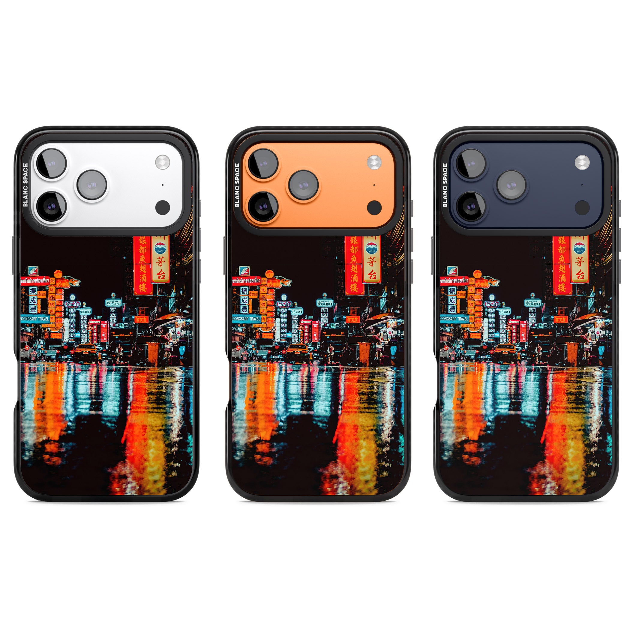 Neon City iPhone 17 Pro Impact Pro Black Phone Case APT Impact Protection