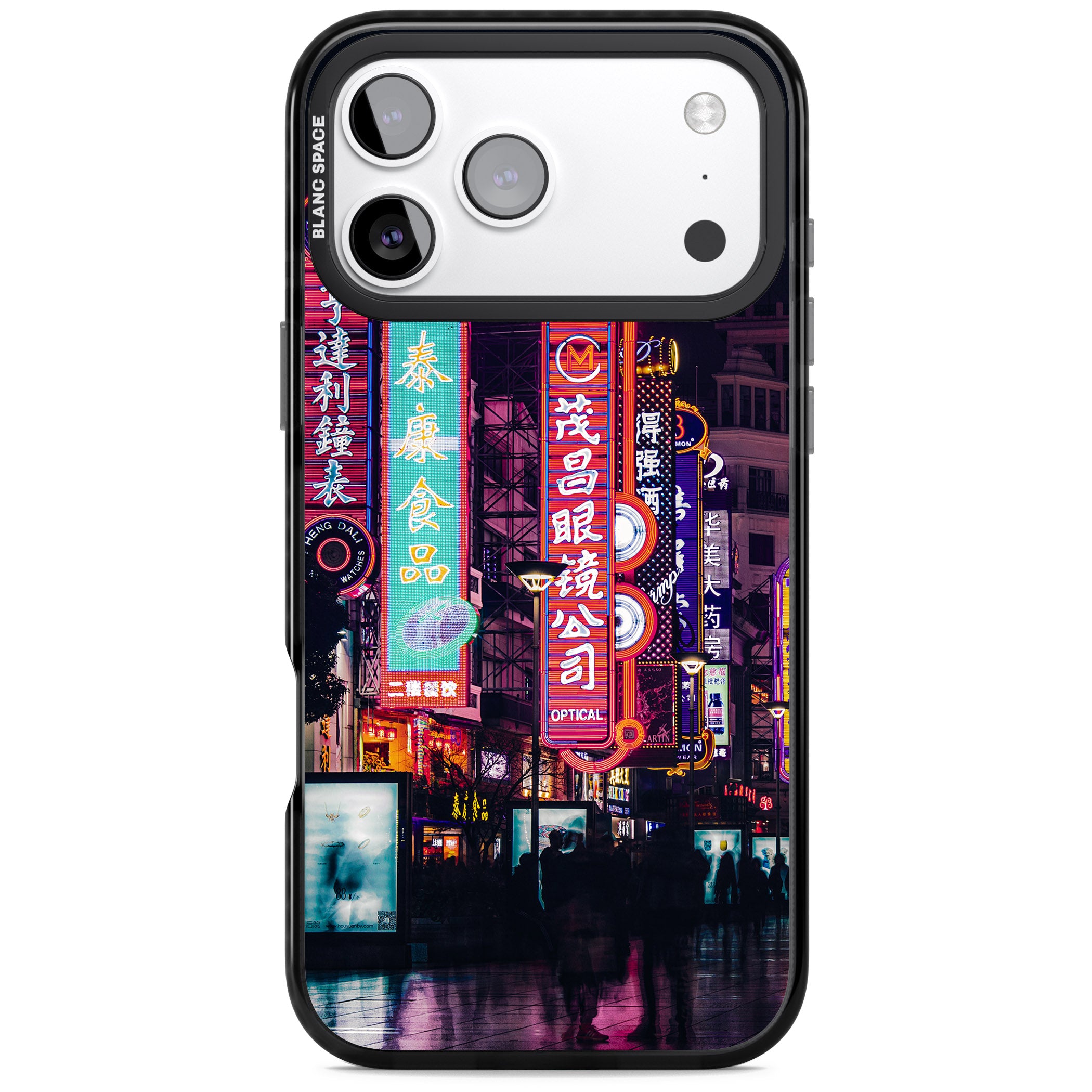 Neon Streets iPhone 17 Pro Max Impact Pro Black Phone Case