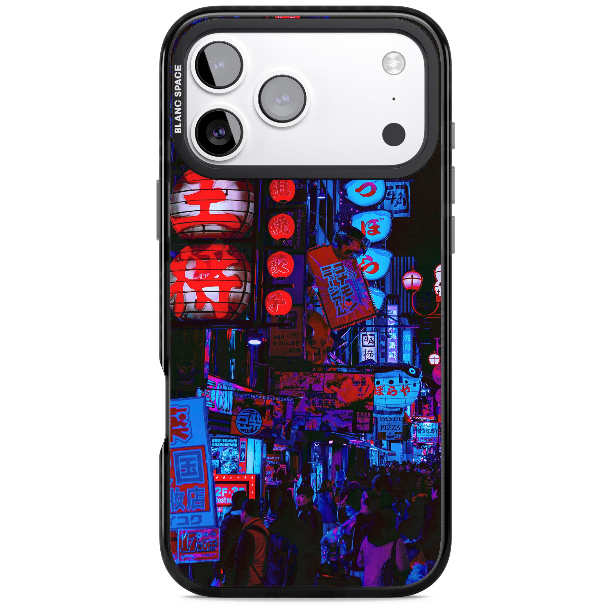 Neon City Nights iPhone 17 Pro Max Impact Pro Black Phone Case