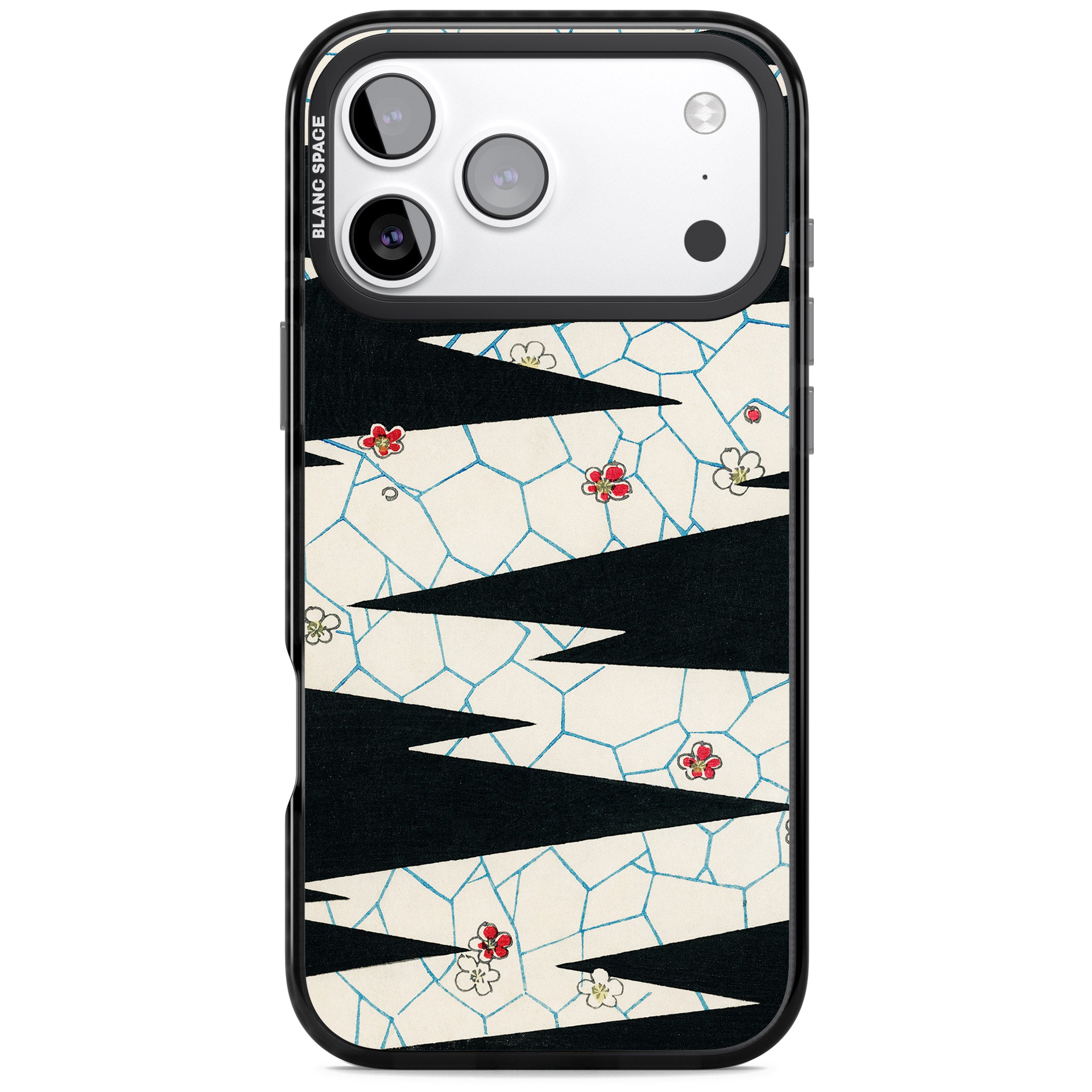Japanese Flowers By Bijutsu Sekai iPhone 17 Pro Max Impact Pro Black Phone Case