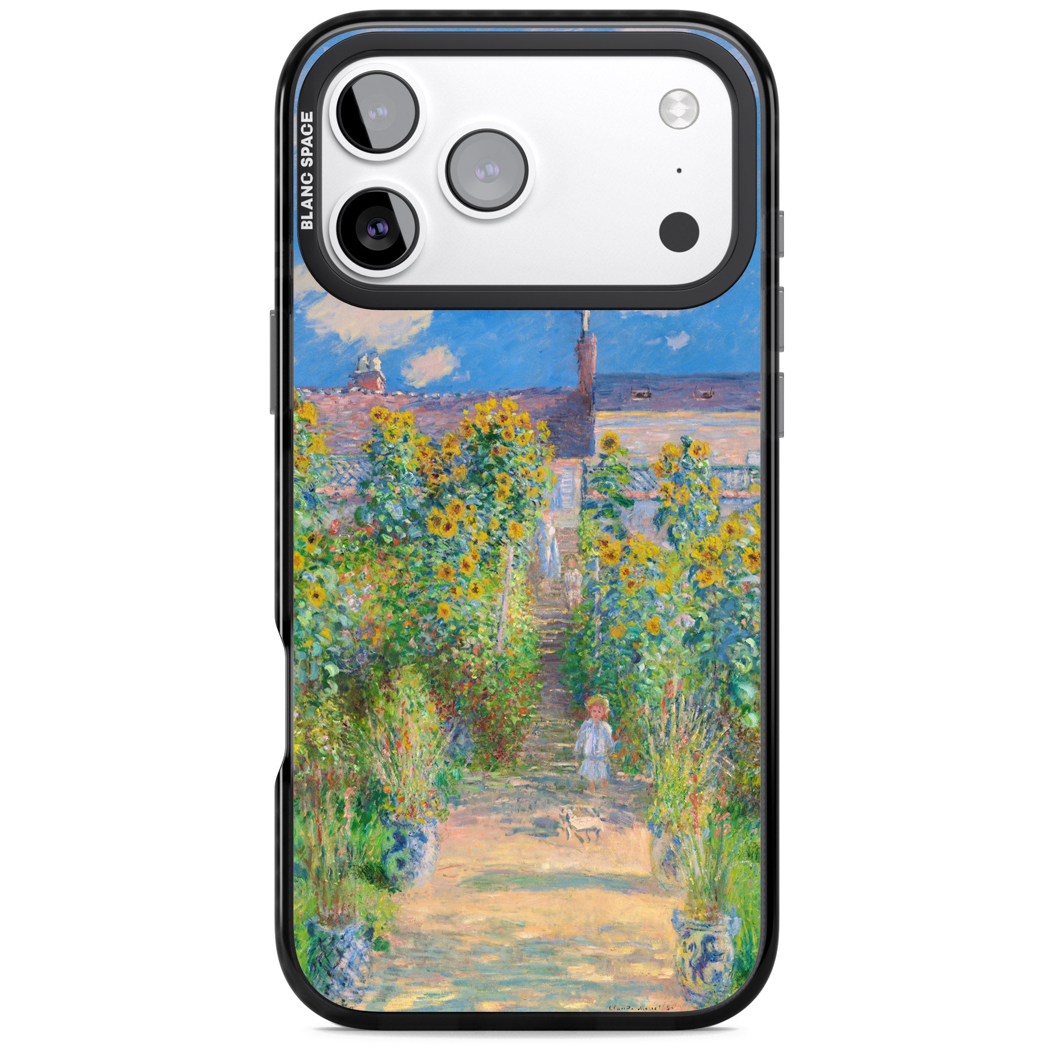 Garden at Vetheuil iPhone 17 Pro Max Impact Pro Black Phone Case