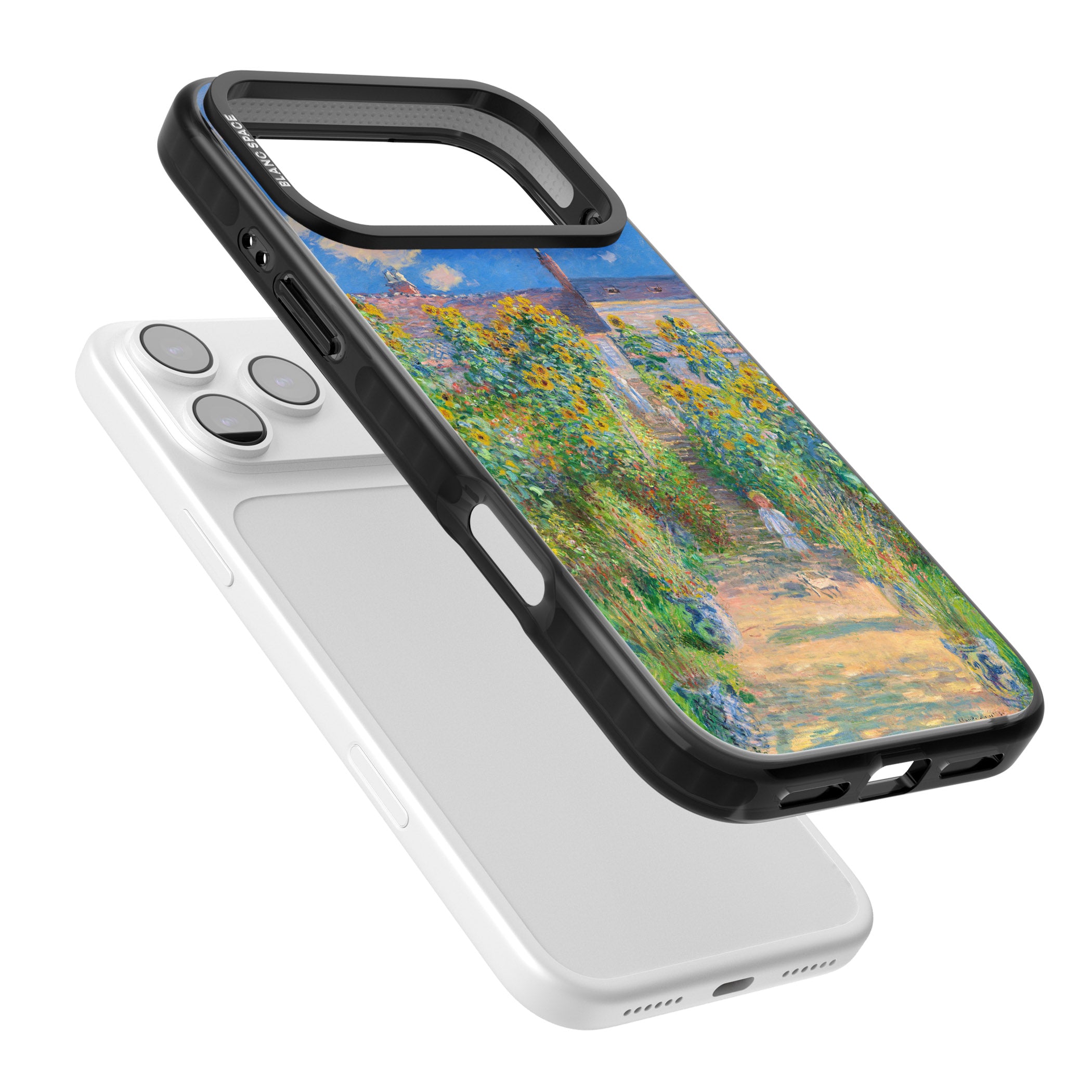 Garden at Vetheuil iPhone 17 Pro Max Impact Pro Black Phone Case Colours