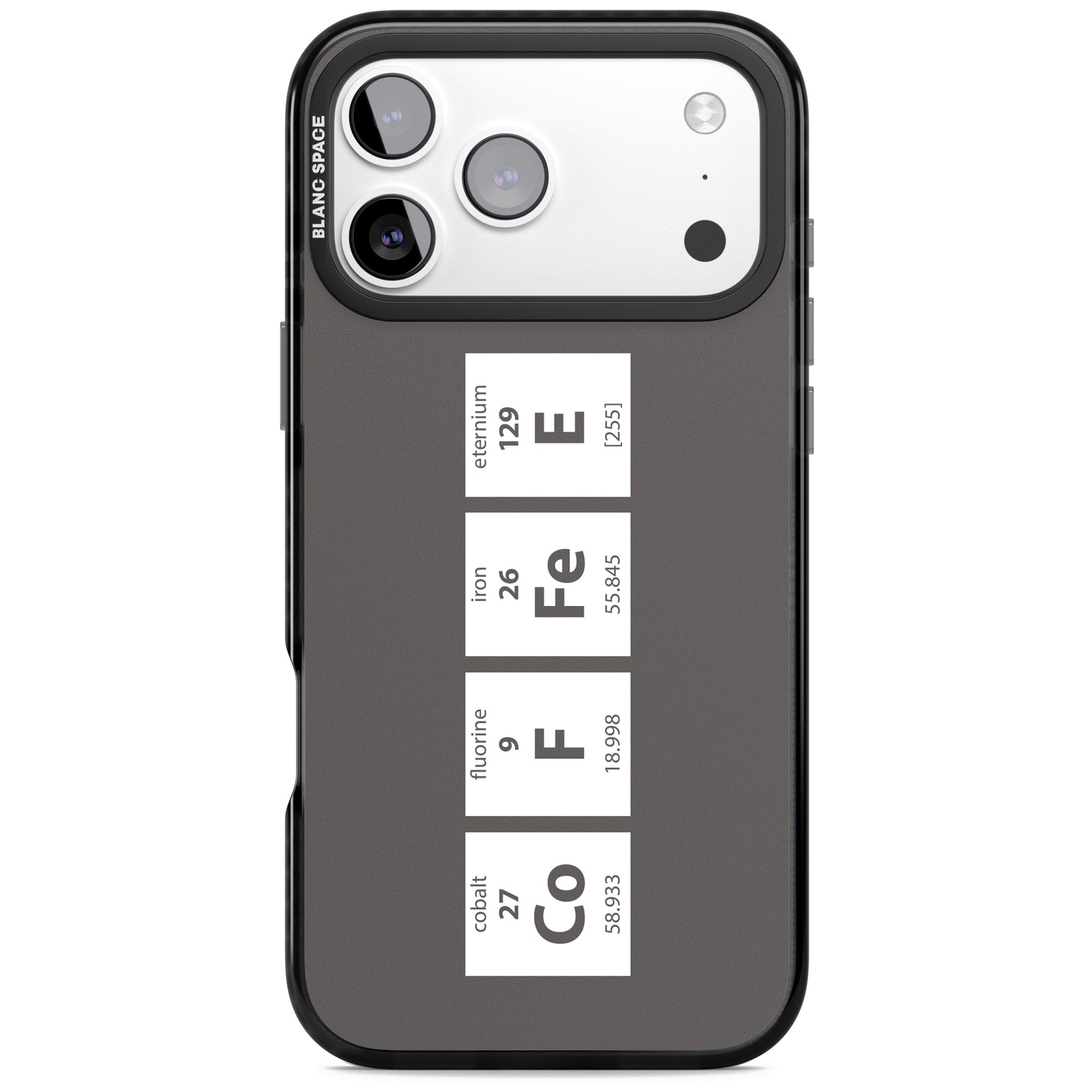 Coffee Element (Grey) iPhone 17 Pro Max Impact Pro Black Phone Case