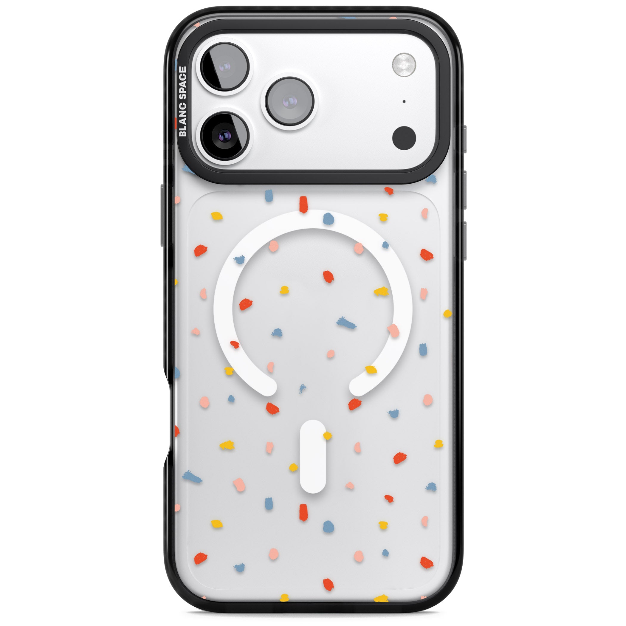 Small Confetti iPhone 17 Pro Impact Pro Black Phone Case