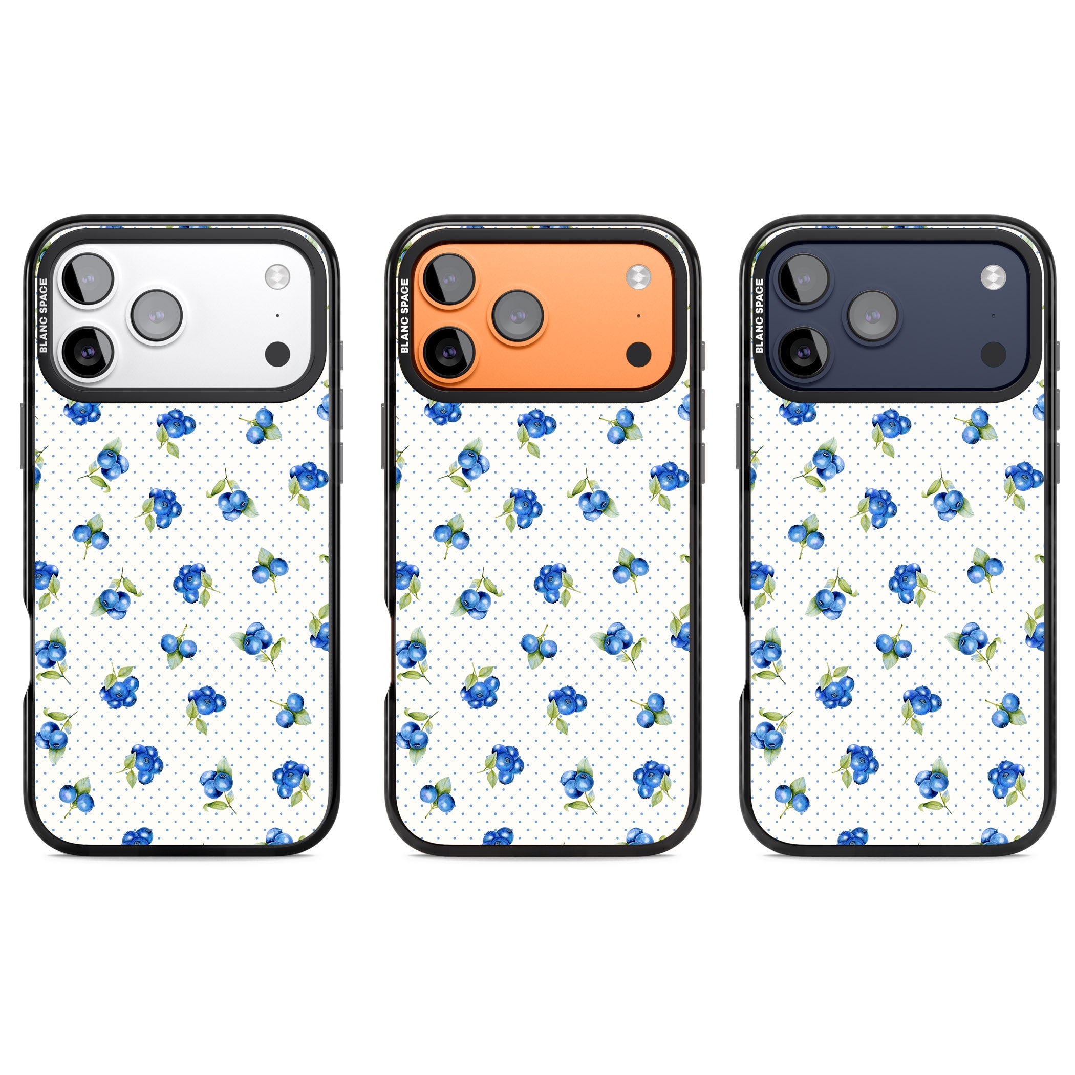 Blueberry Picnic iPhone 17 Pro Impact Pro Black Phone Case APT Impact Protection