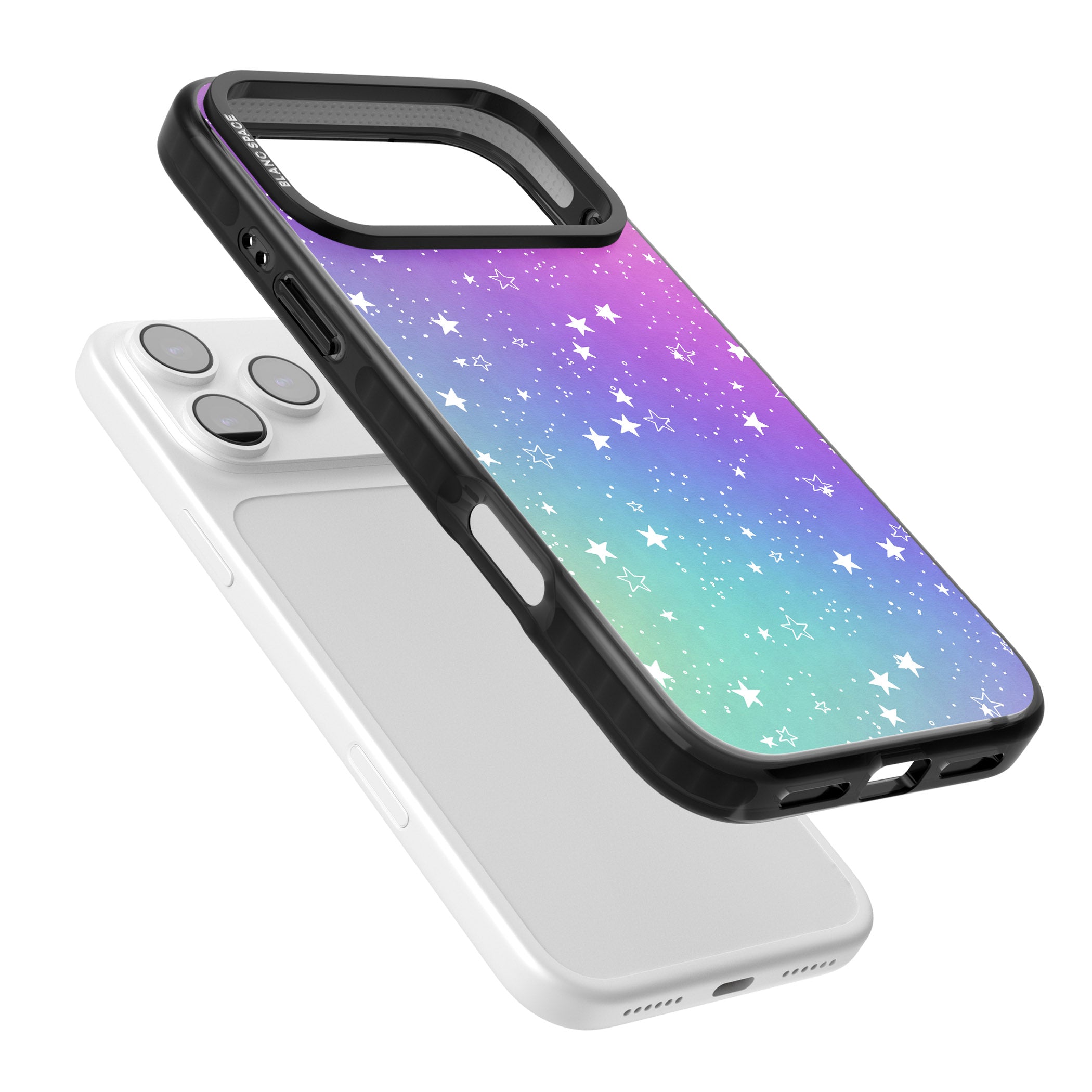 Pastel Starry Sky iPhone 17 Pro Impact Pro Black Phone Case Colours