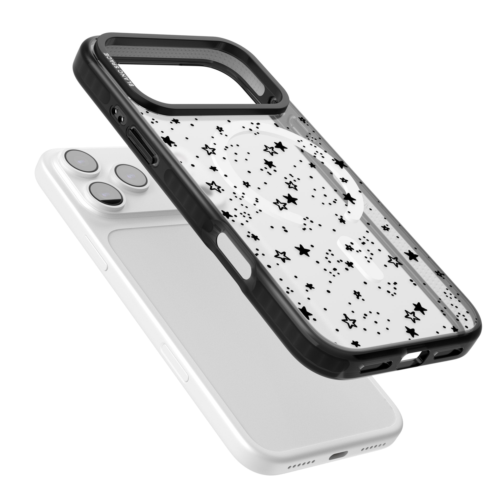 Black Star Speckle iPhone 17 Pro Max Impact Pro Black Phone Case Colours