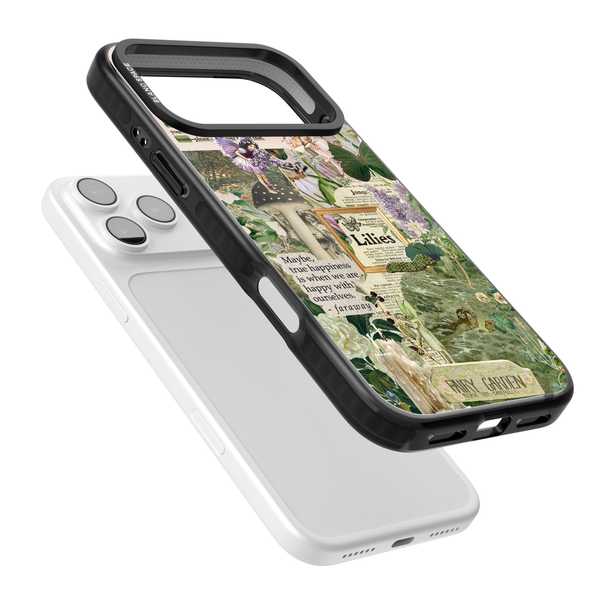 Fairy Garden iPhone 17 Pro Max Impact Pro Black Phone Case Colours