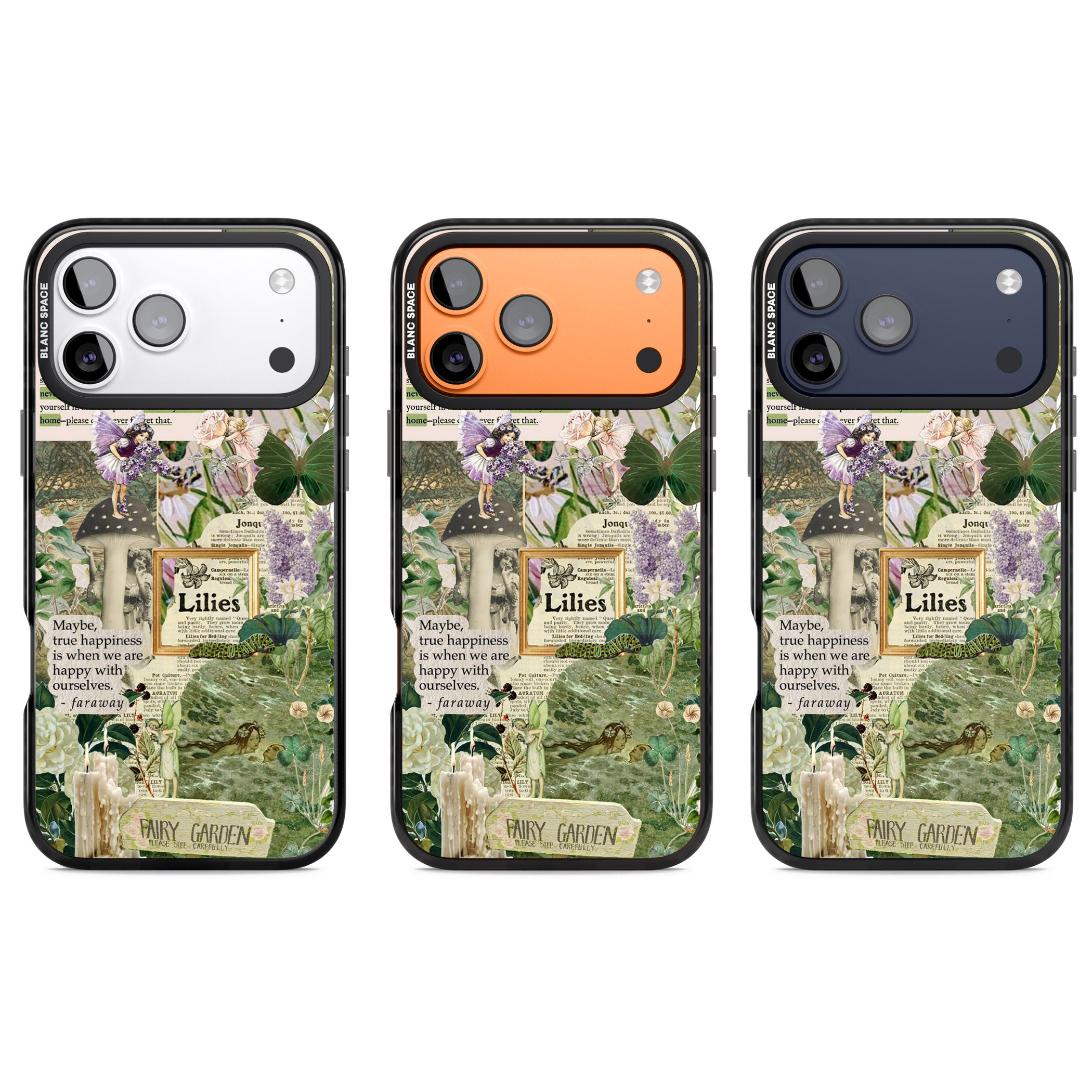 Fairy Garden iPhone 17 Pro Impact Pro Black Phone Case APT Impact Protection