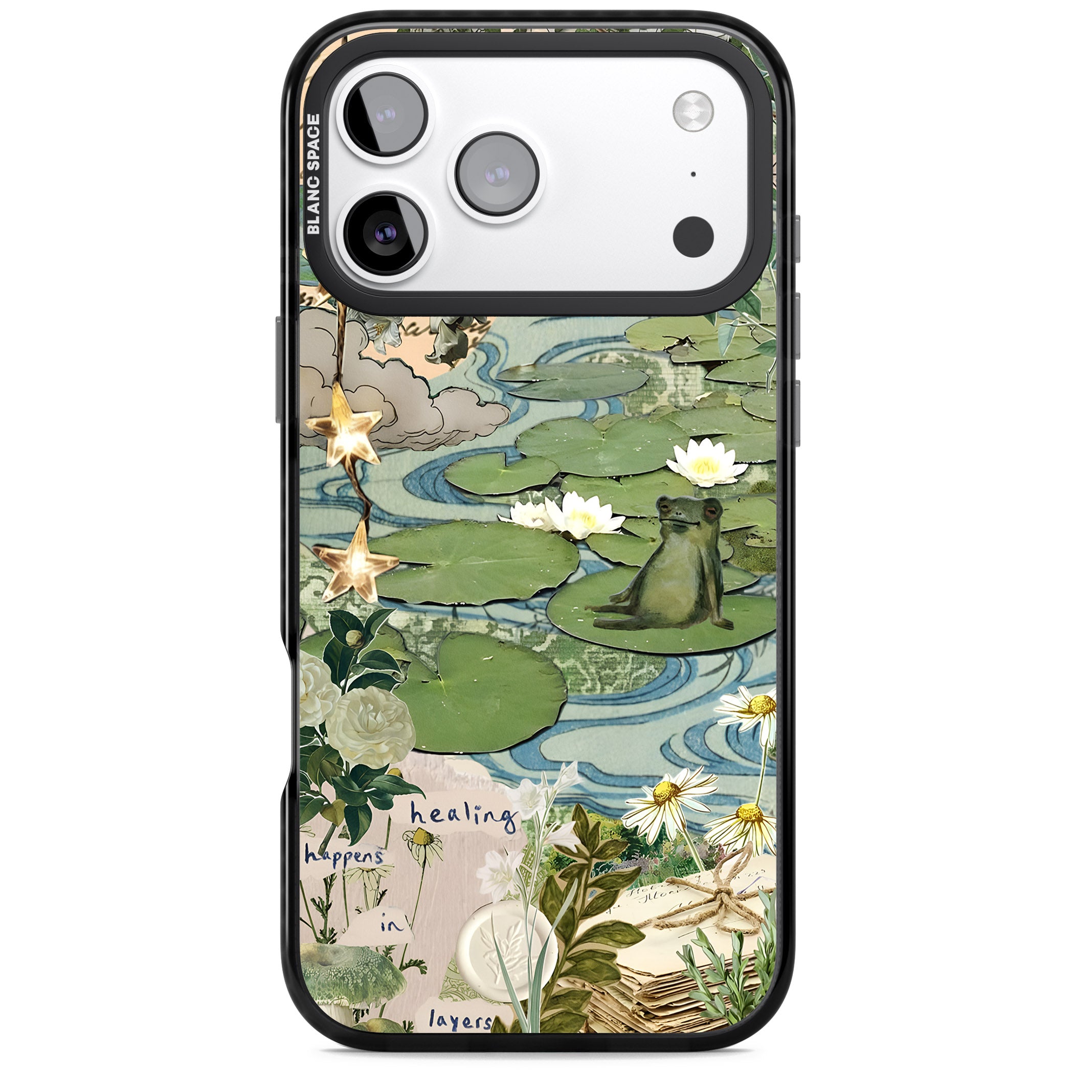 Lily Pad River iPhone 17 Pro Max Impact Pro Black Phone Case