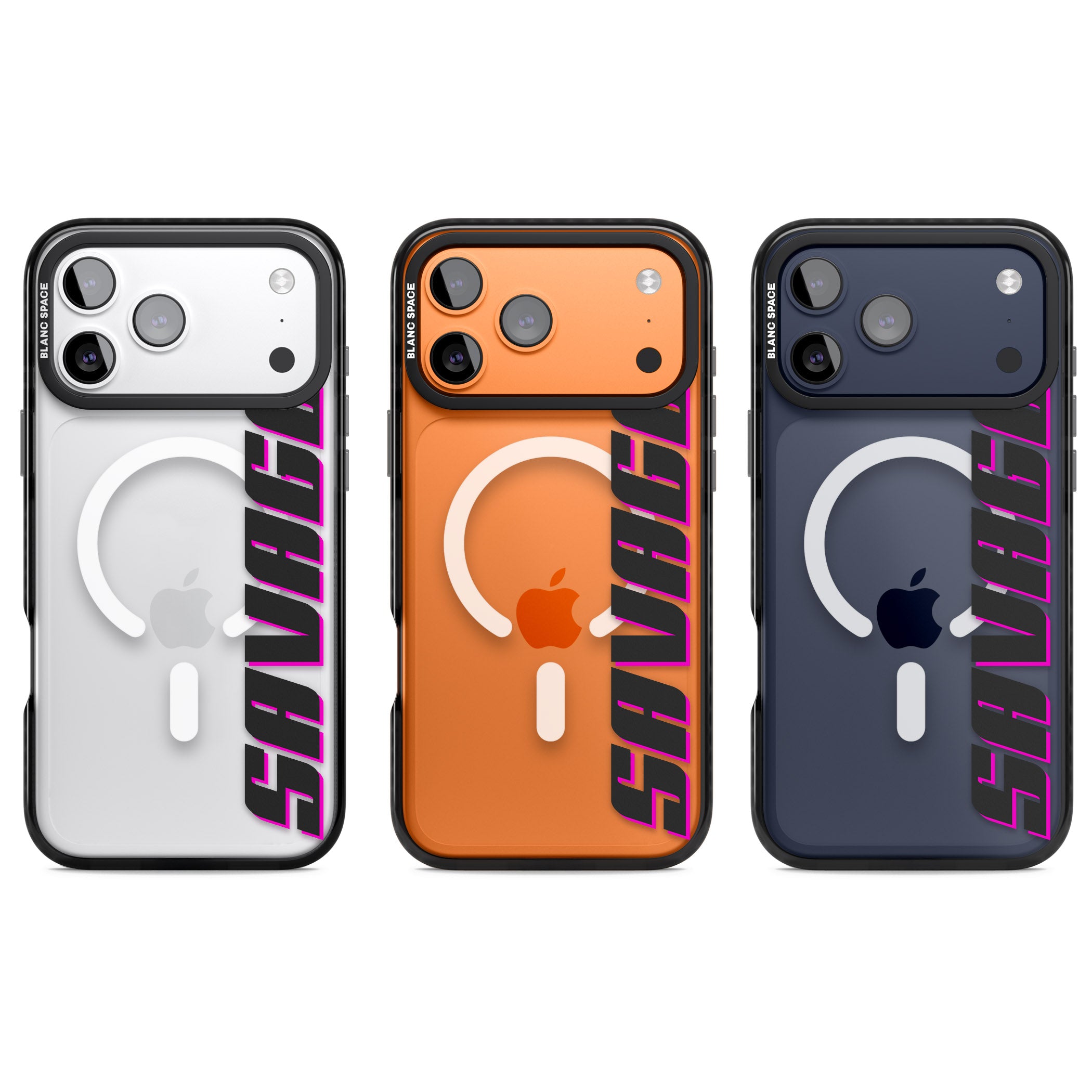 Personalised Cool Vertical Name iPhone 17 Pro Impact Pro Black Phone Case APT Impact Protection