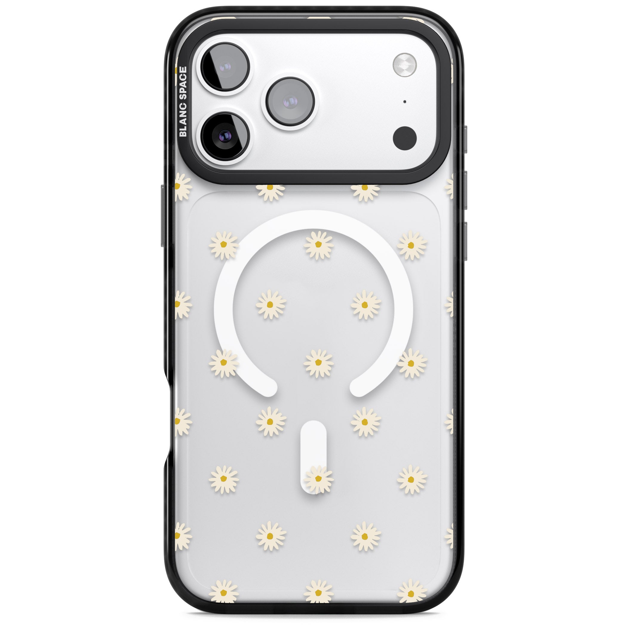 Daisy Pop Floral iPhone 17 Pro Max Impact Pro Black Phone Case