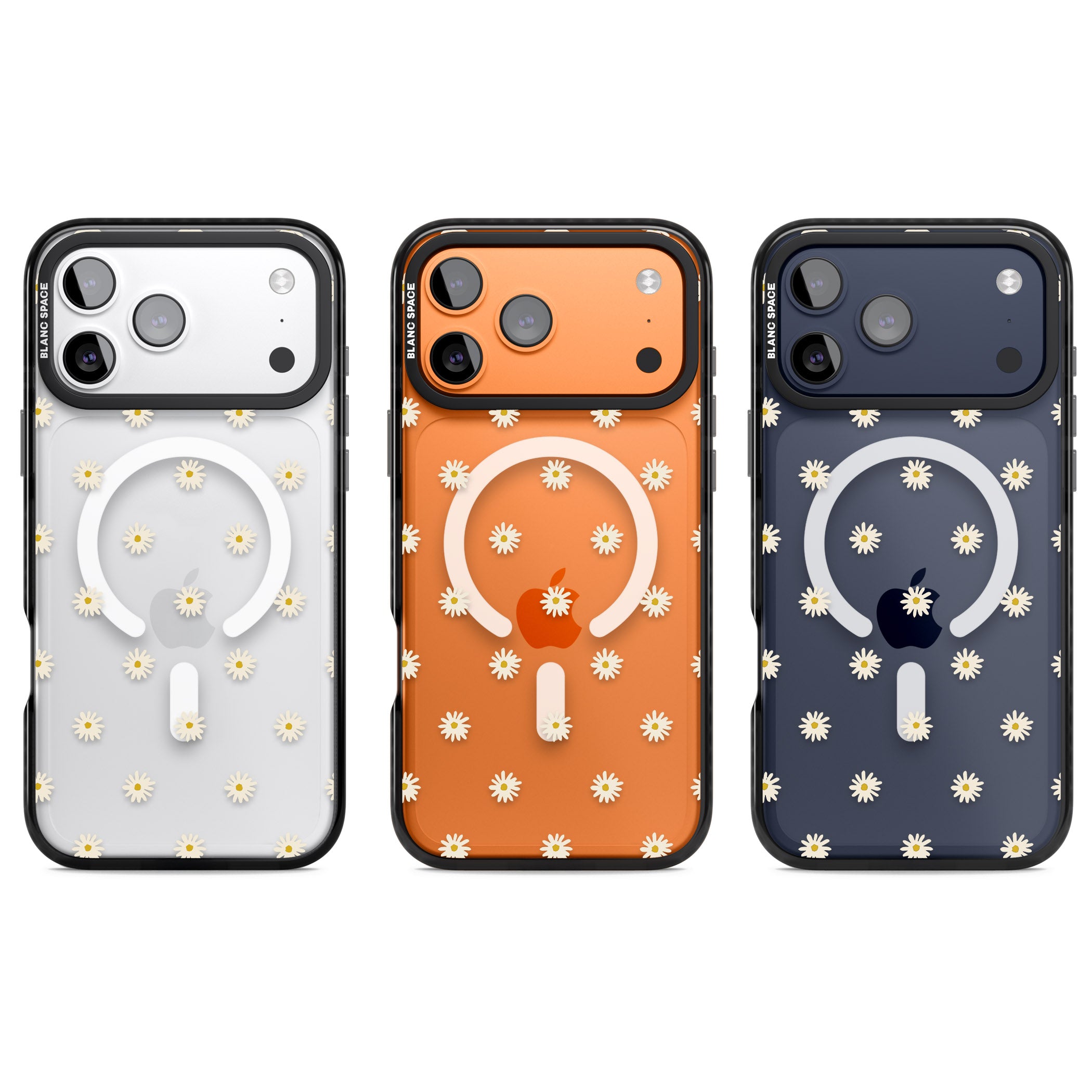 Daisy Pop Floral iPhone 17 Pro Impact Pro Black Phone Case APT Impact Protection