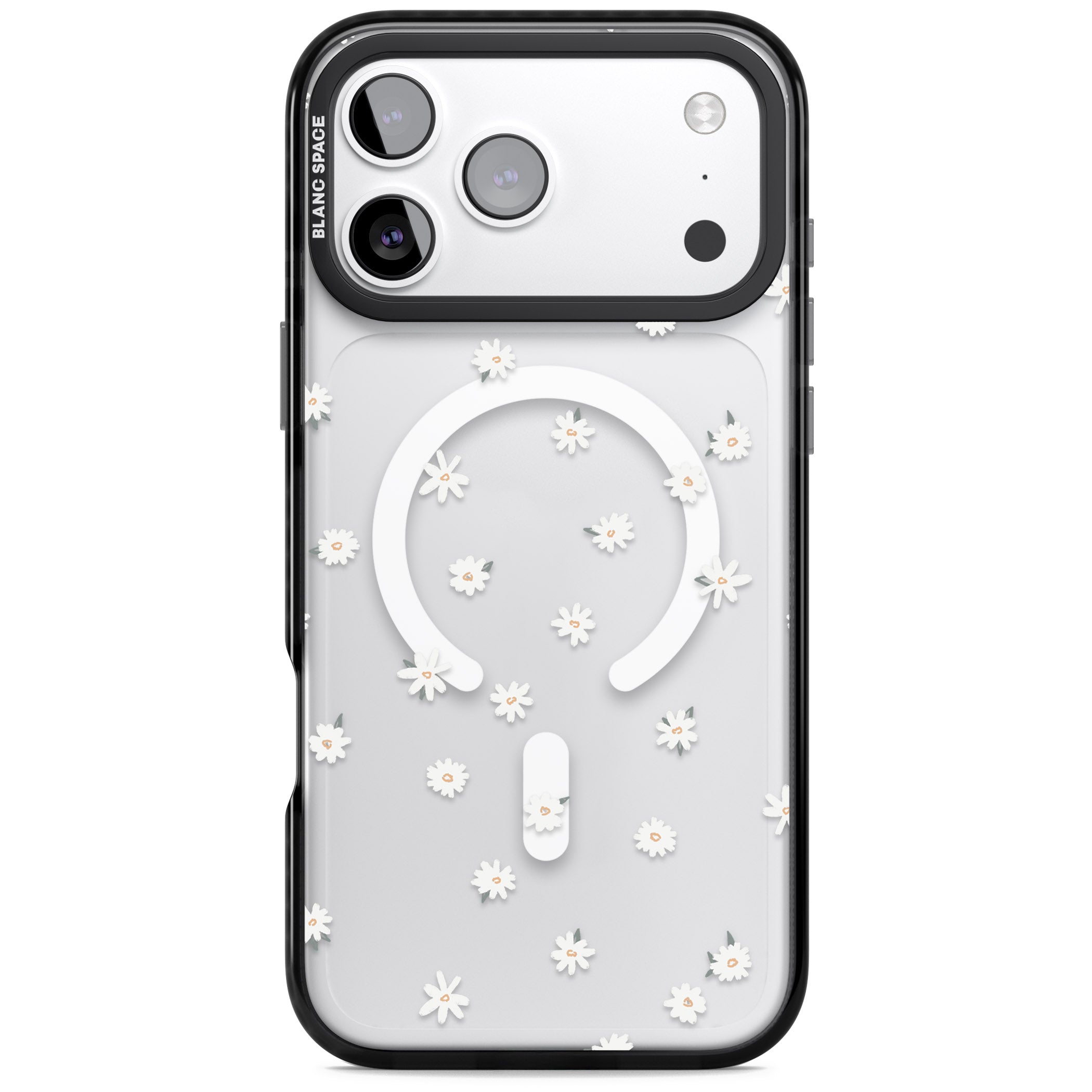 Daisy Dream Clear iPhone 17 Pro Max Impact Pro Black Phone Case
