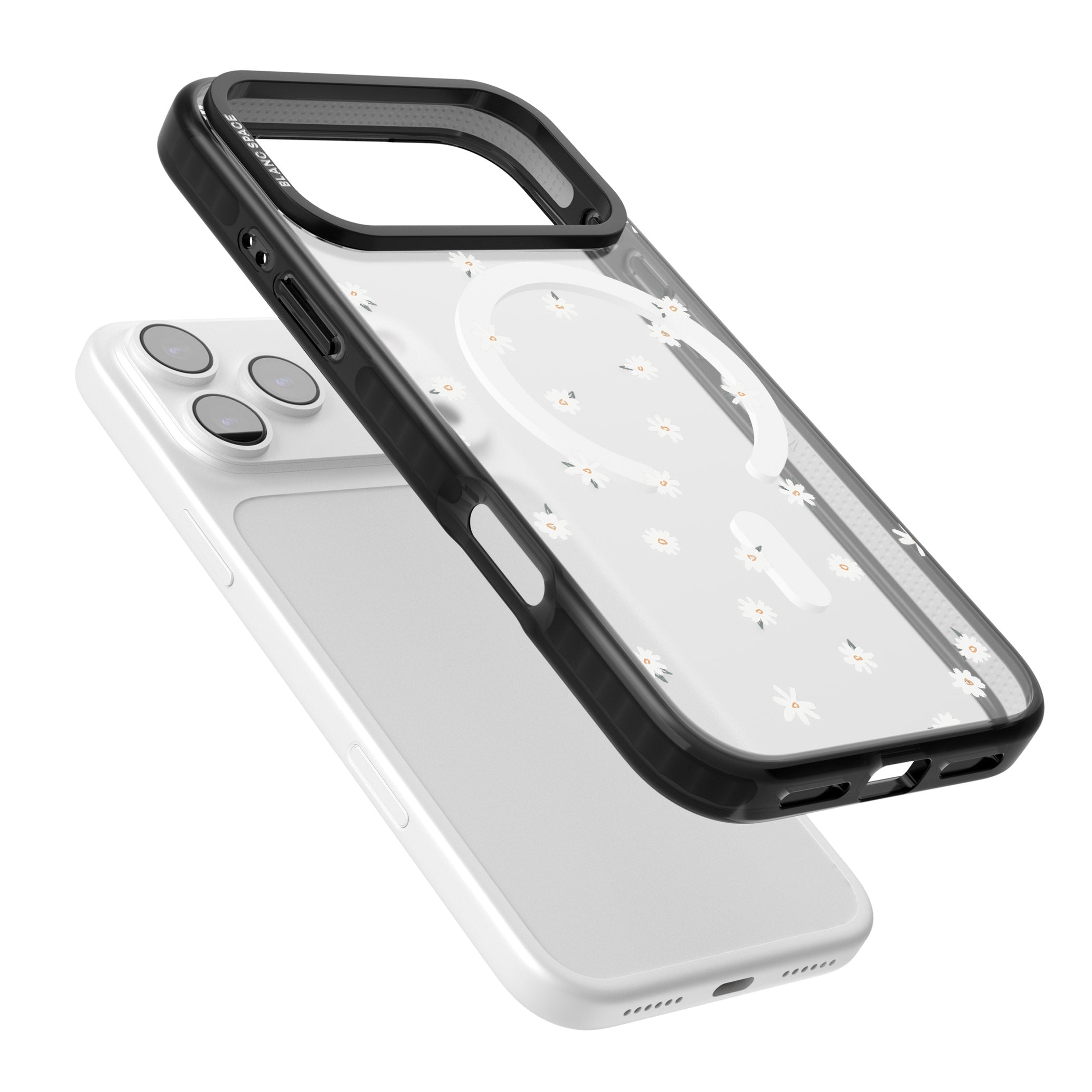 Daisy Dream Clear iPhone 17 Pro Max Impact Pro Black Phone Case Colours
