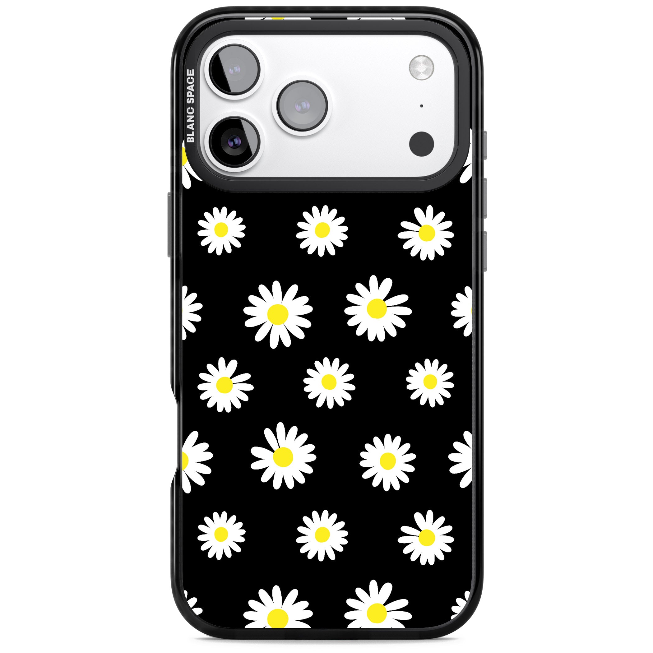 Personalised Chic Daisy Pattern iPhone 17 Pro Max Impact Pro Black Phone Case