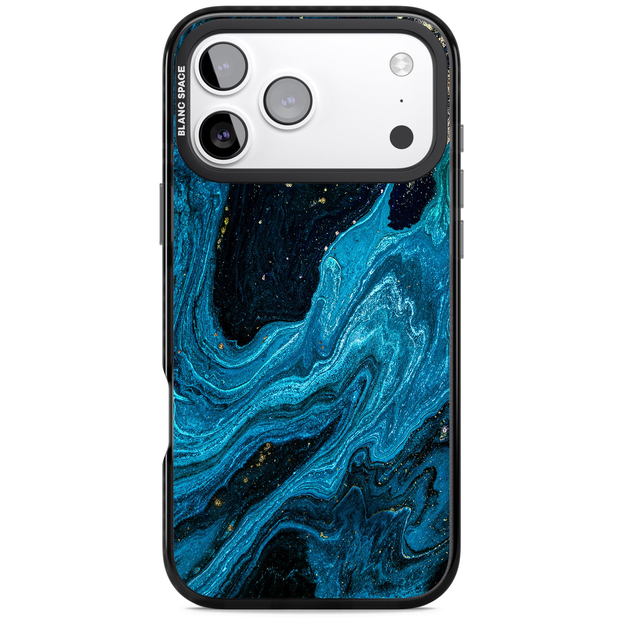 Saphire Lagoon iPhone 17 Pro Max Impact Pro Black Phone Case