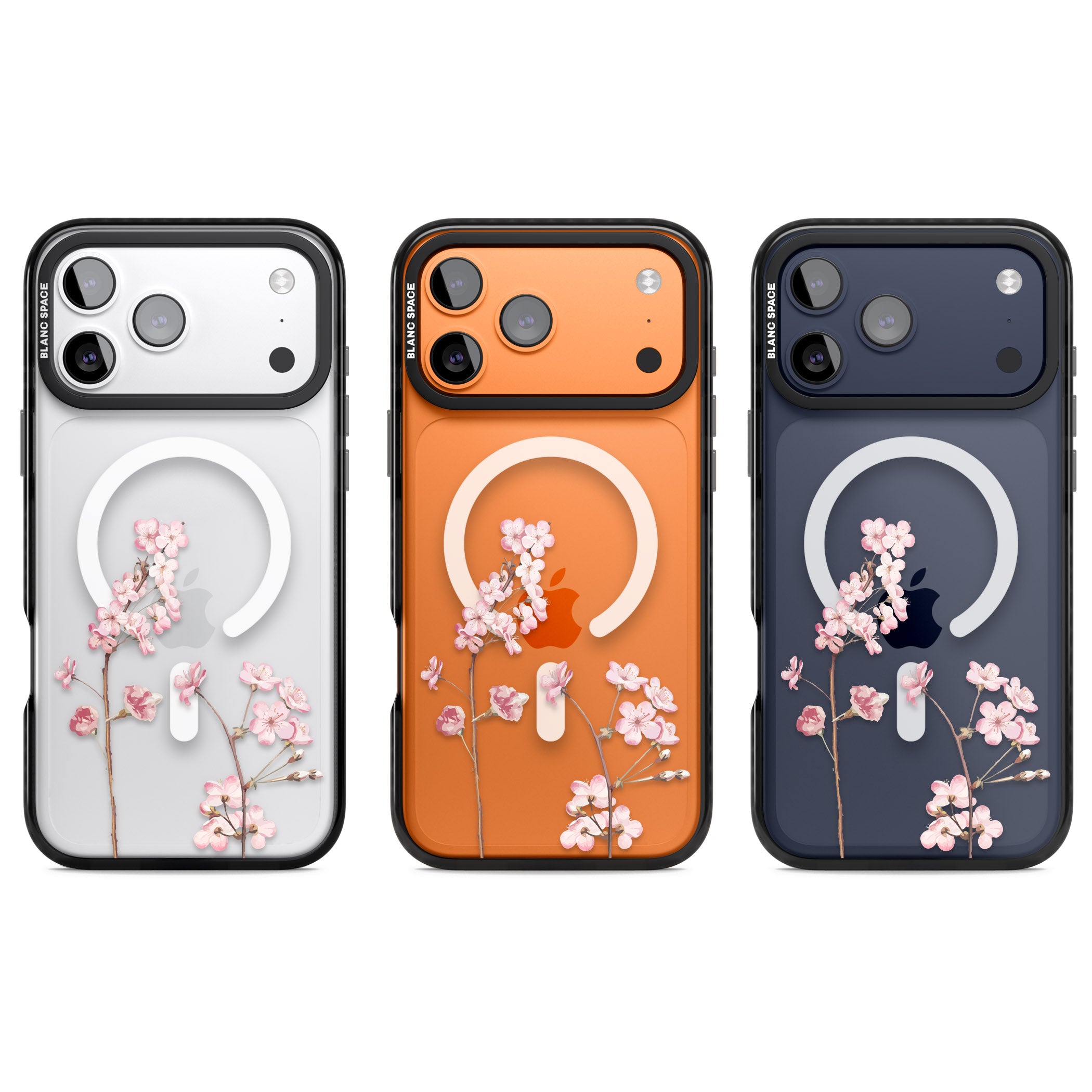 Blossom Flower iPhone 17 Pro Impact Pro Black Phone Case APT Impact Protection