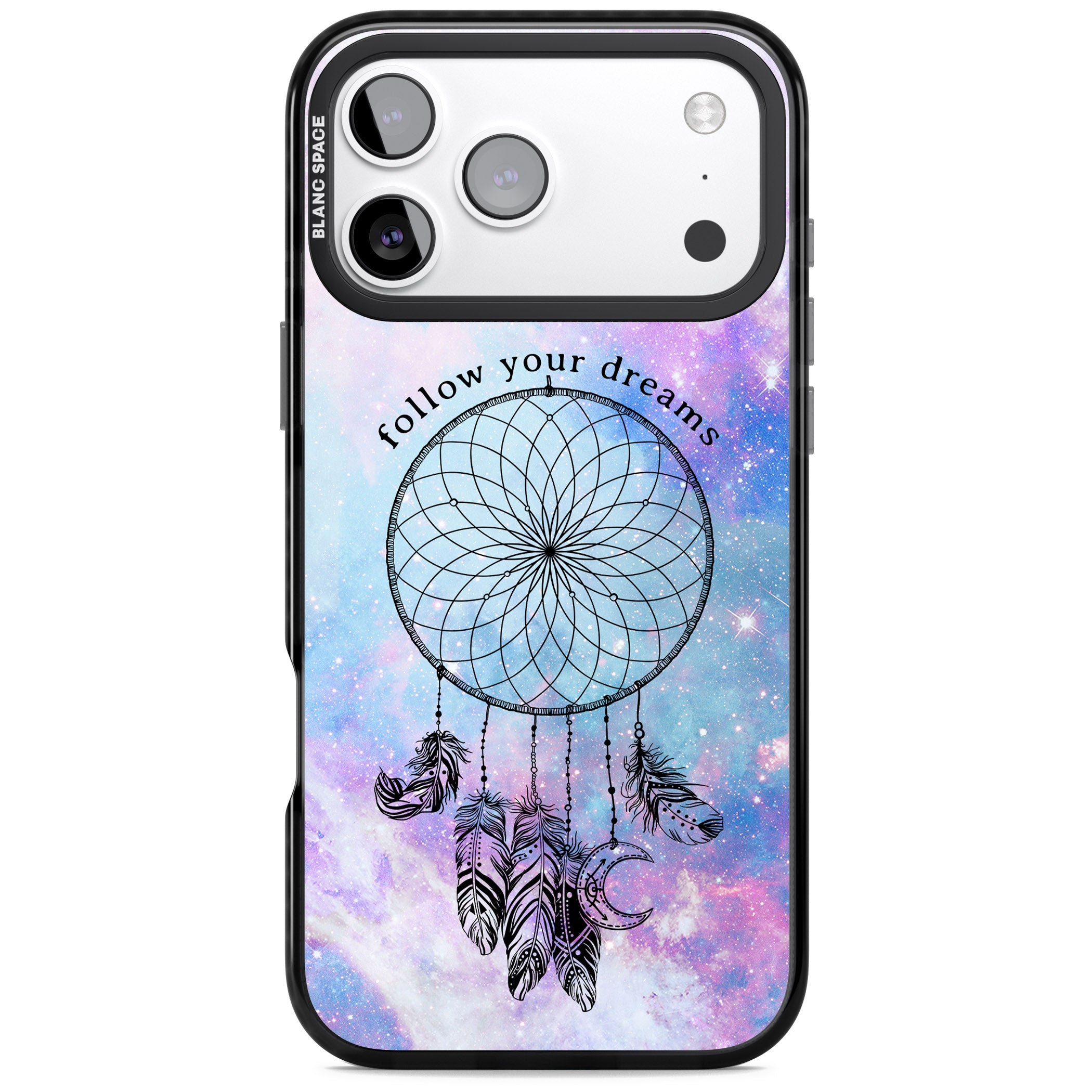 Galaxy Dreamcatcher iPhone 17 Pro Max Impact Pro Black Phone Case