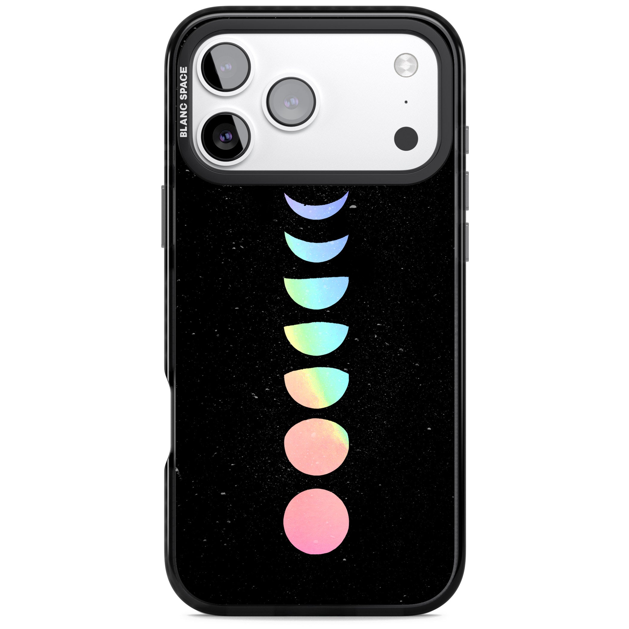 Pastel Moon Phases iPhone 17 Pro Max Impact Pro Black Phone Case